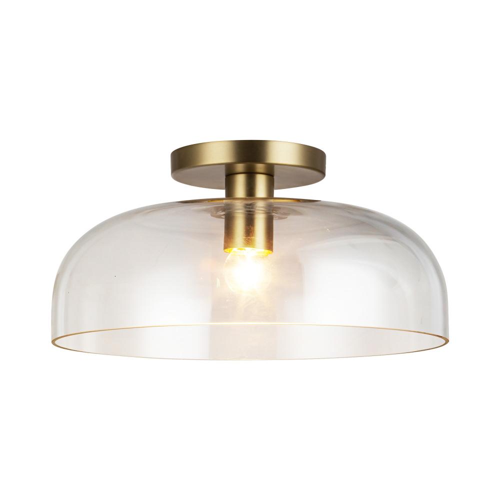 Alora Lighting SYLVIA SF515712BGCL Semi Flush Mt - Brushed Gold