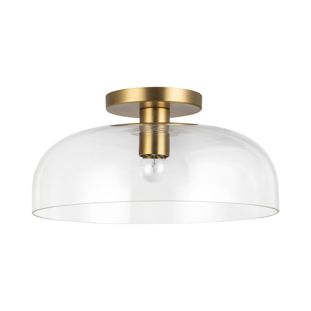 Alora Lighting SYLVIA SF515712BGCL Semi Flush Mt - Brushed Gold