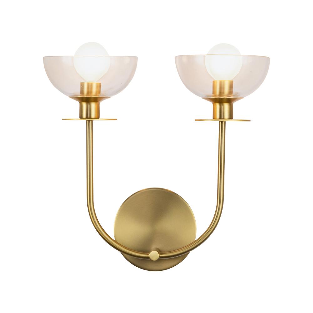 Alora Lighting SYLVIA WV515212BGCL Bathroom Fixture - Brushed Gold