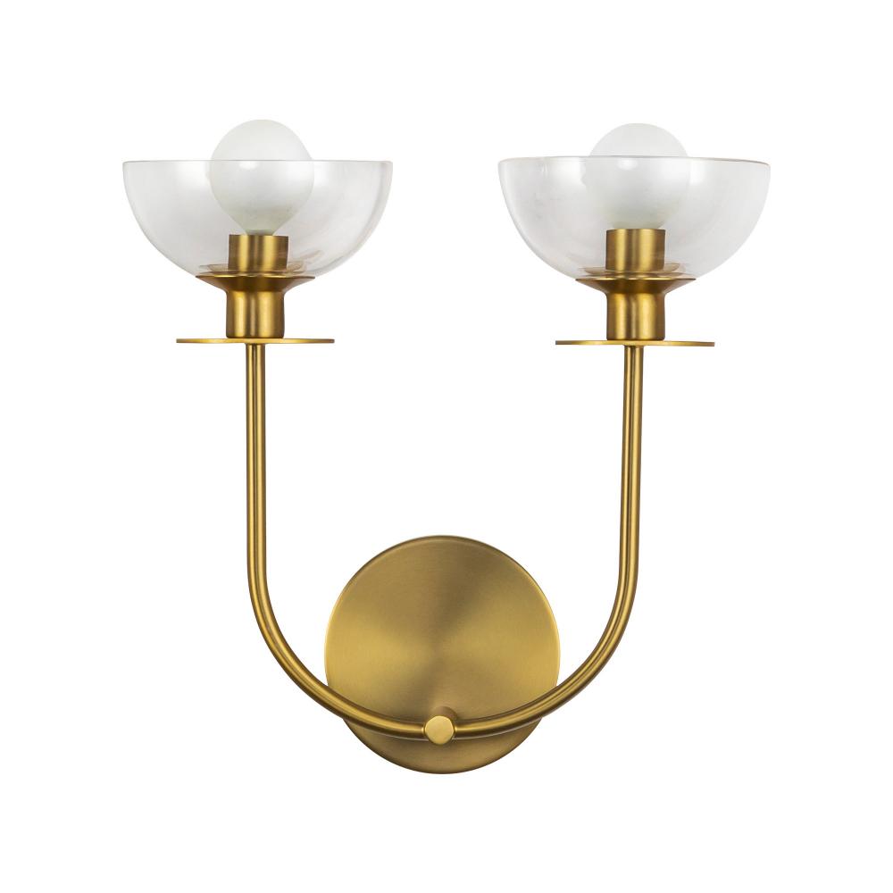 Alora Lighting SYLVIA WV515212BGCL Bathroom Fixture - Brushed Gold