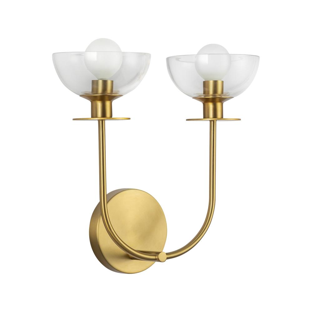 Alora Lighting SYLVIA WV515212BGCL Bathroom Fixture - Brushed Gold