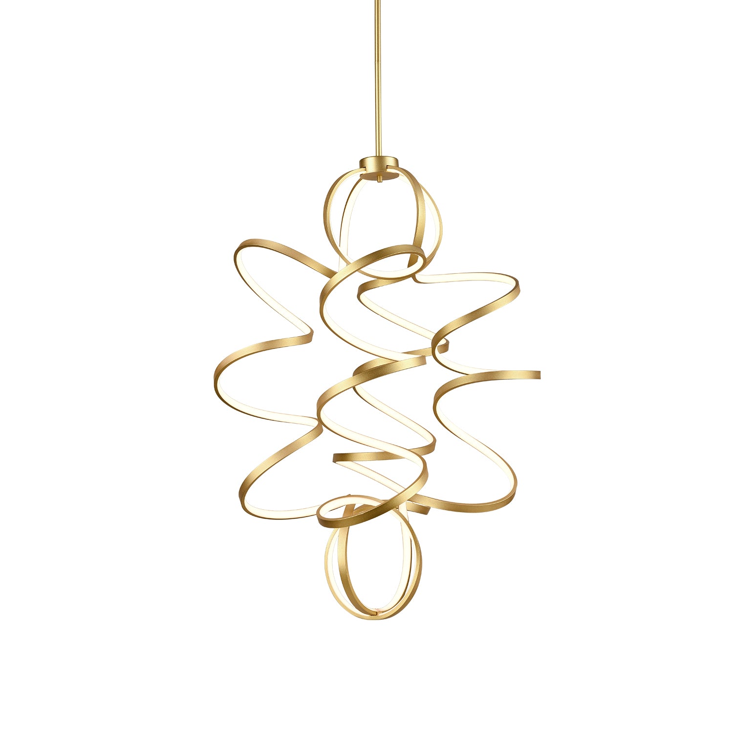 Synergy 41-in Antique Brass LED Chandeliers