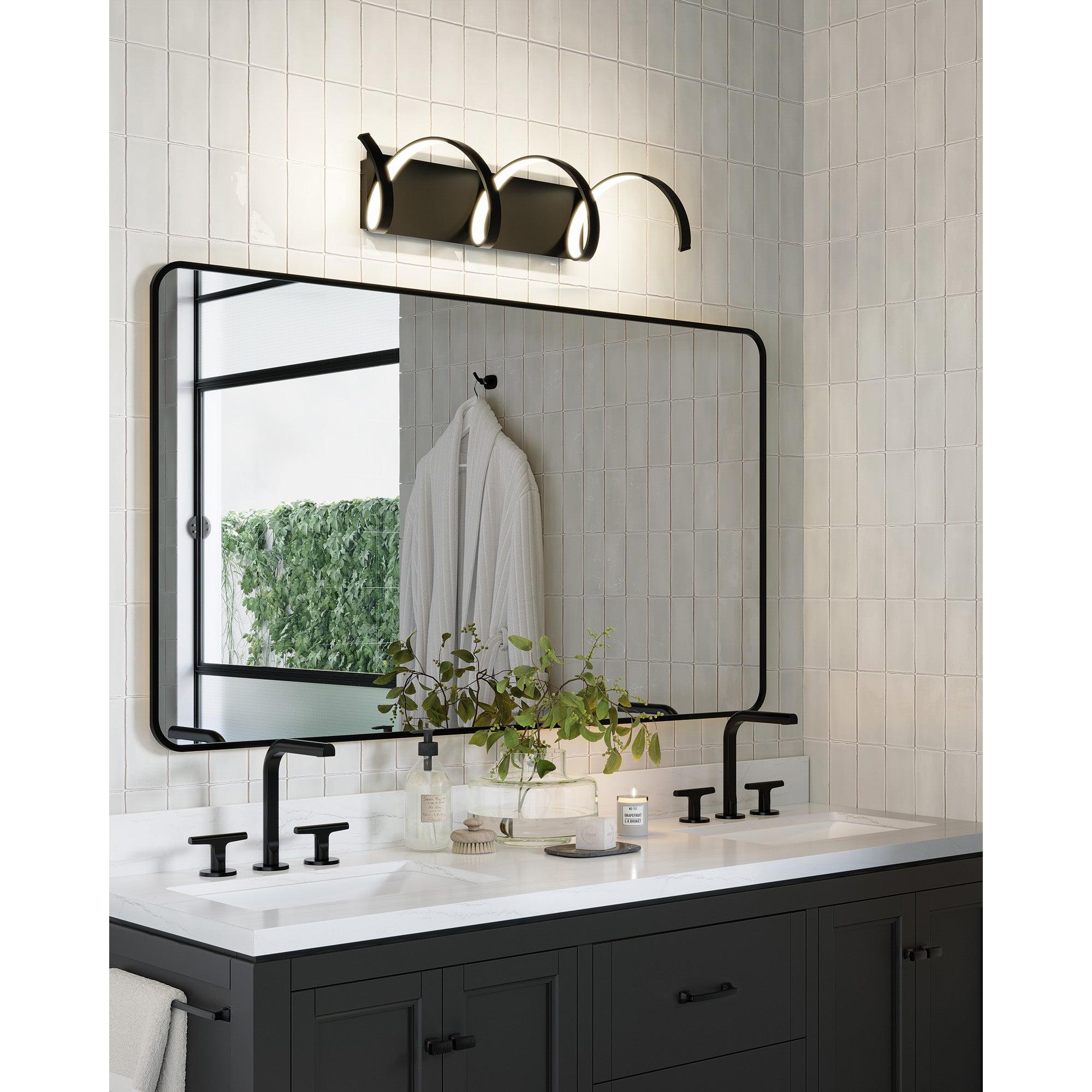 Synergy 30-in Black LED Wall Sconce