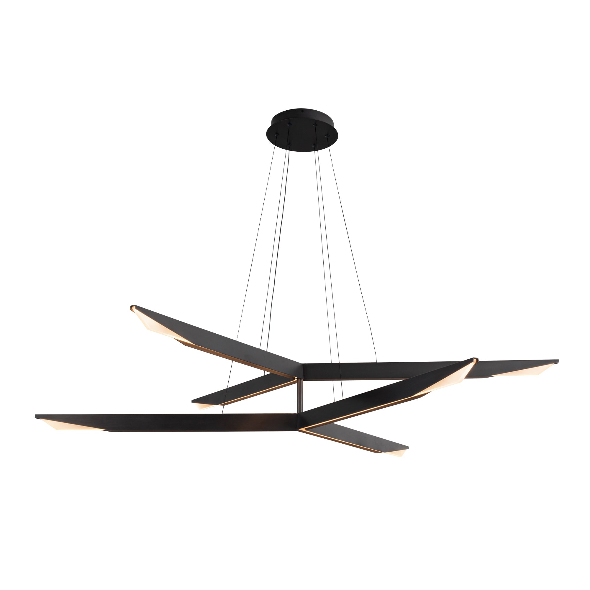Tachi 42-in Urban Bronze LED Chandelier