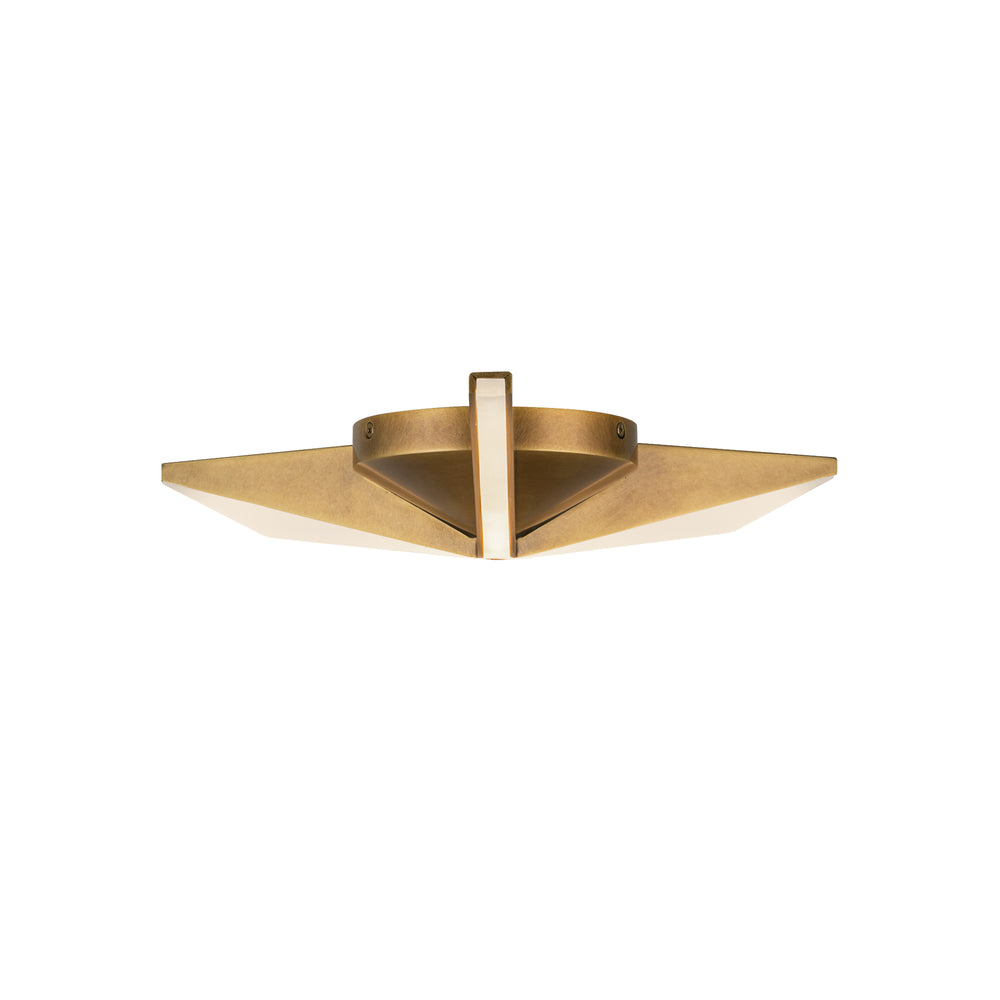 Kuzco Tachi FM64215-VB Flush Mount, LED, Vintage Brass