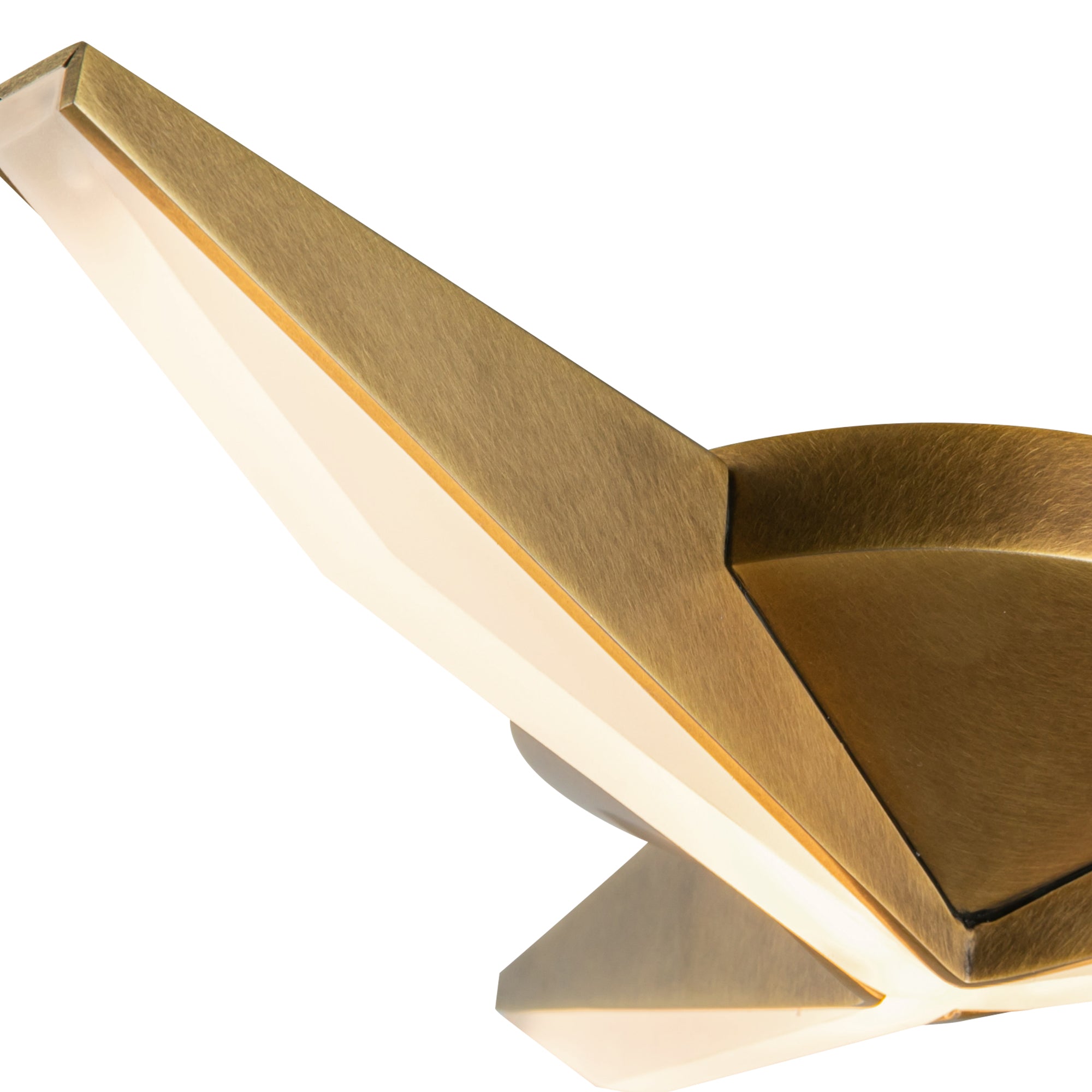 Tachi 15-in Vintage Brass LED Flush Mount