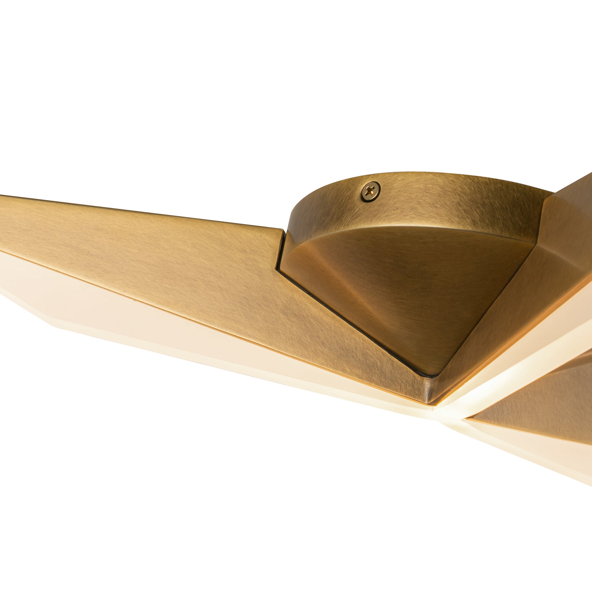 Tachi 18-in Vintage Brass LED Flush Mount