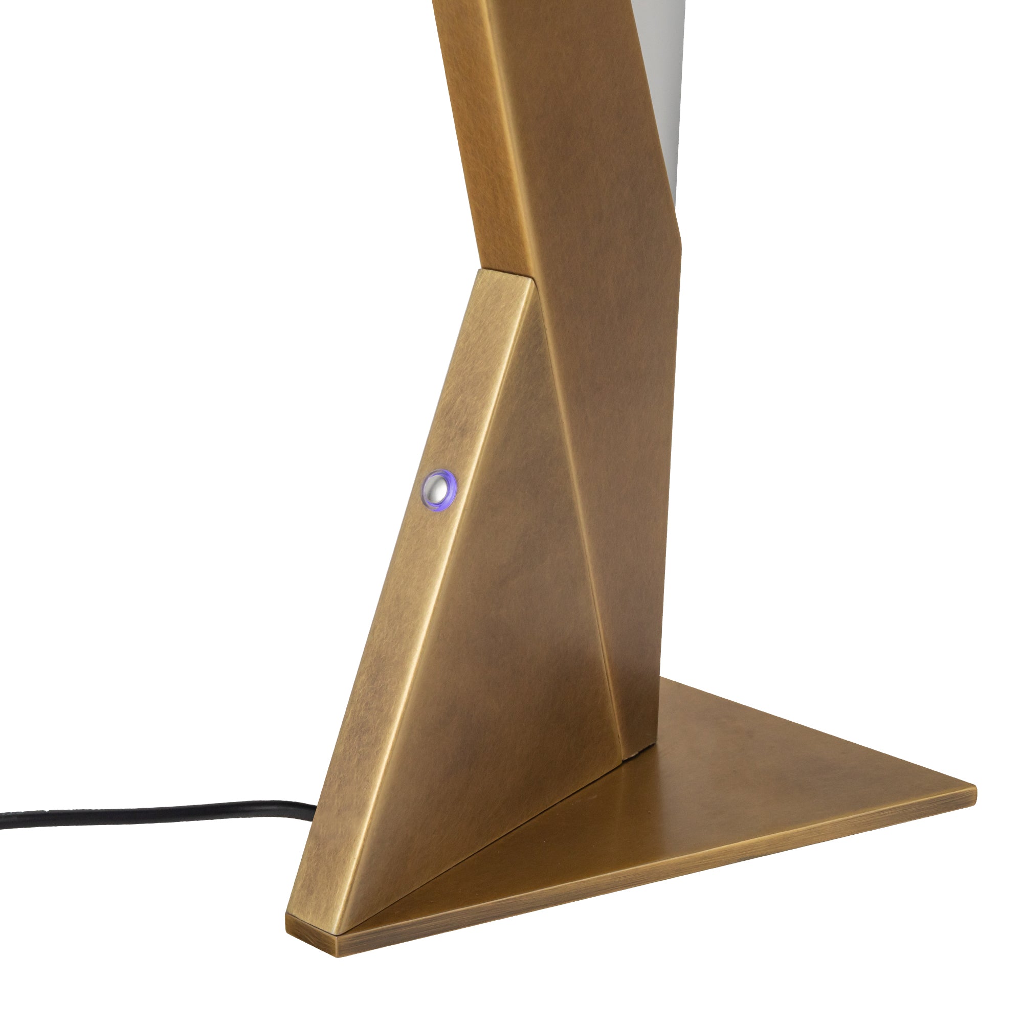 Tachi 6-in Vintage Brass LED Table Lamp