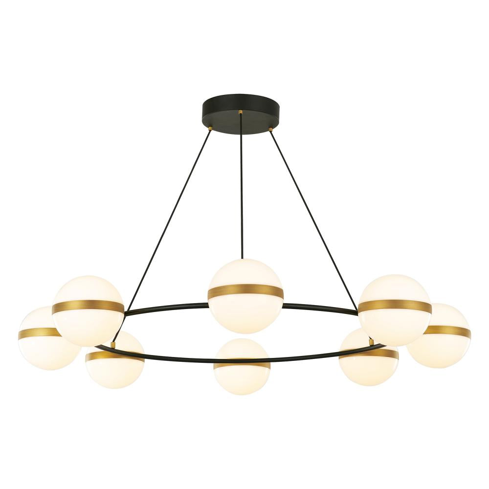 Alora Lighting TAGLIATO CH302008MBBG Chandelier - Matte Black Brushed Gold