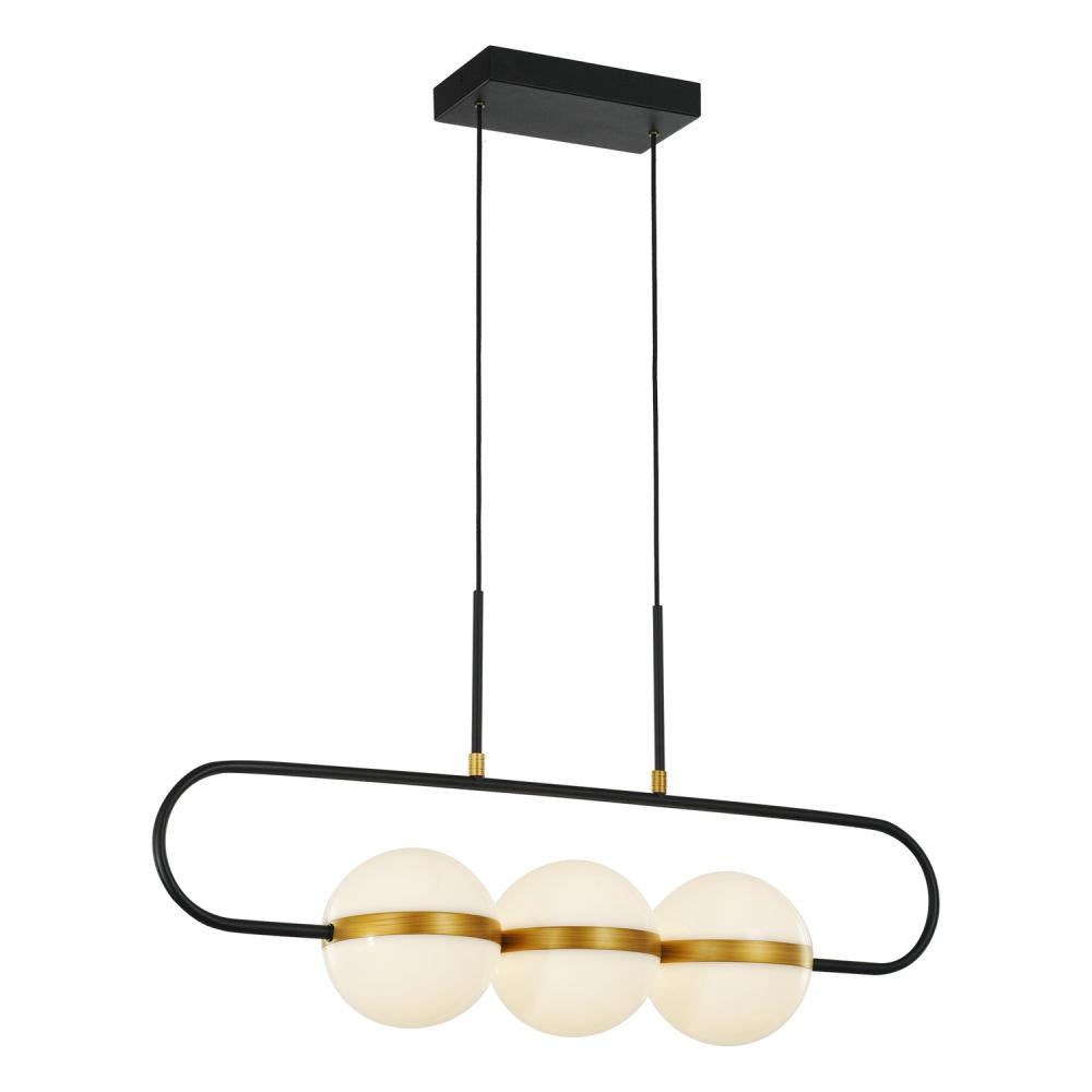 Alora Lighting TAGLIATO LP302003MBBG Pendant - Matte Black Brushed Gold