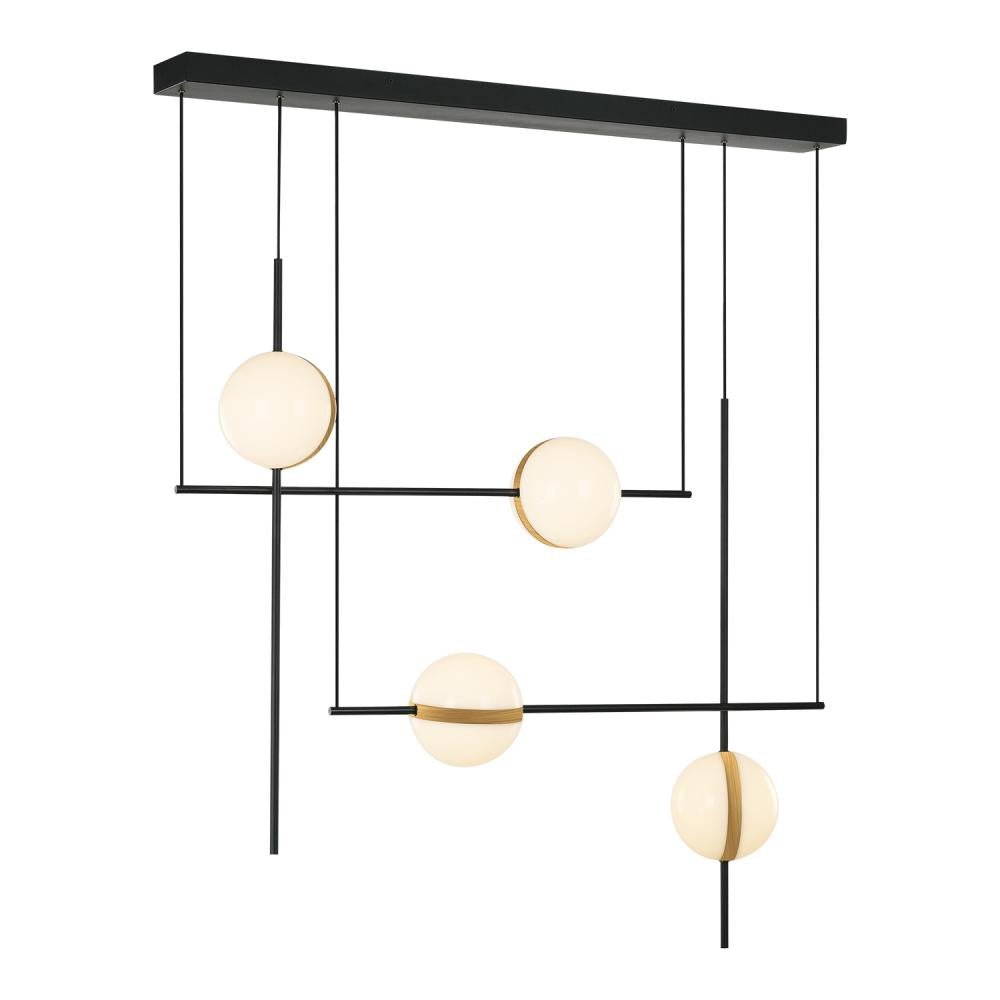 Alora Lighting TAGLIATO LP302004MBBG Pendant - Matte Black Brushed Gold