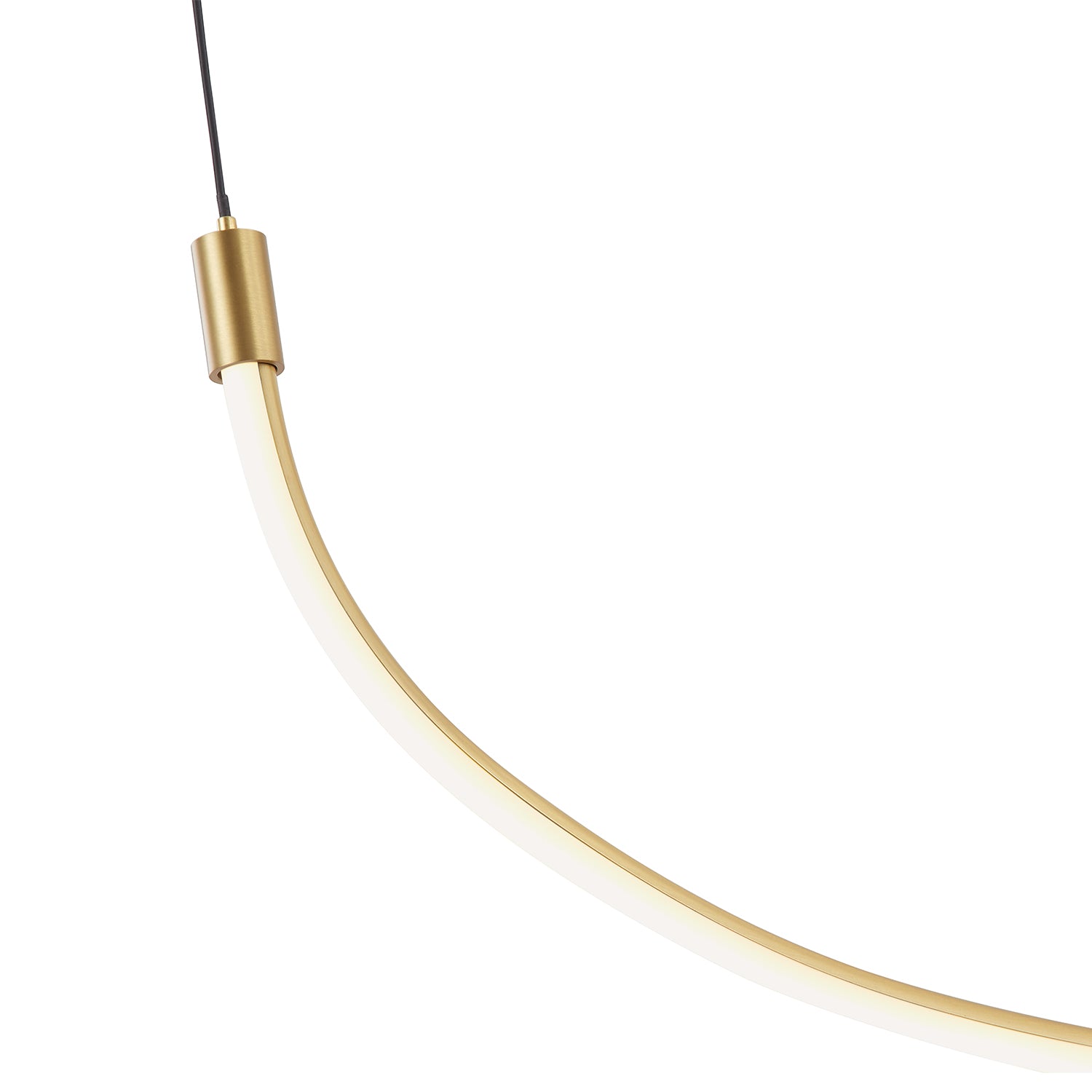 Talis 36-in Brushed Gold LED Linear Pendant