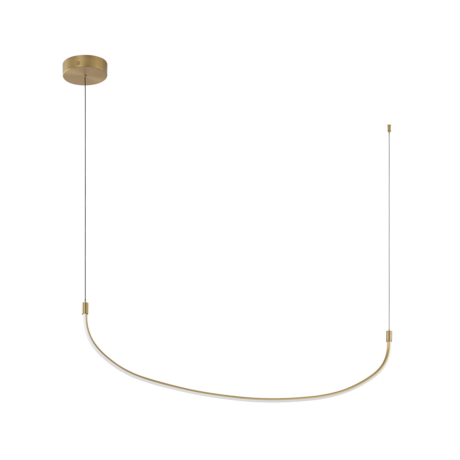 Talis 48-in Brushed Gold LED Linear Pendant