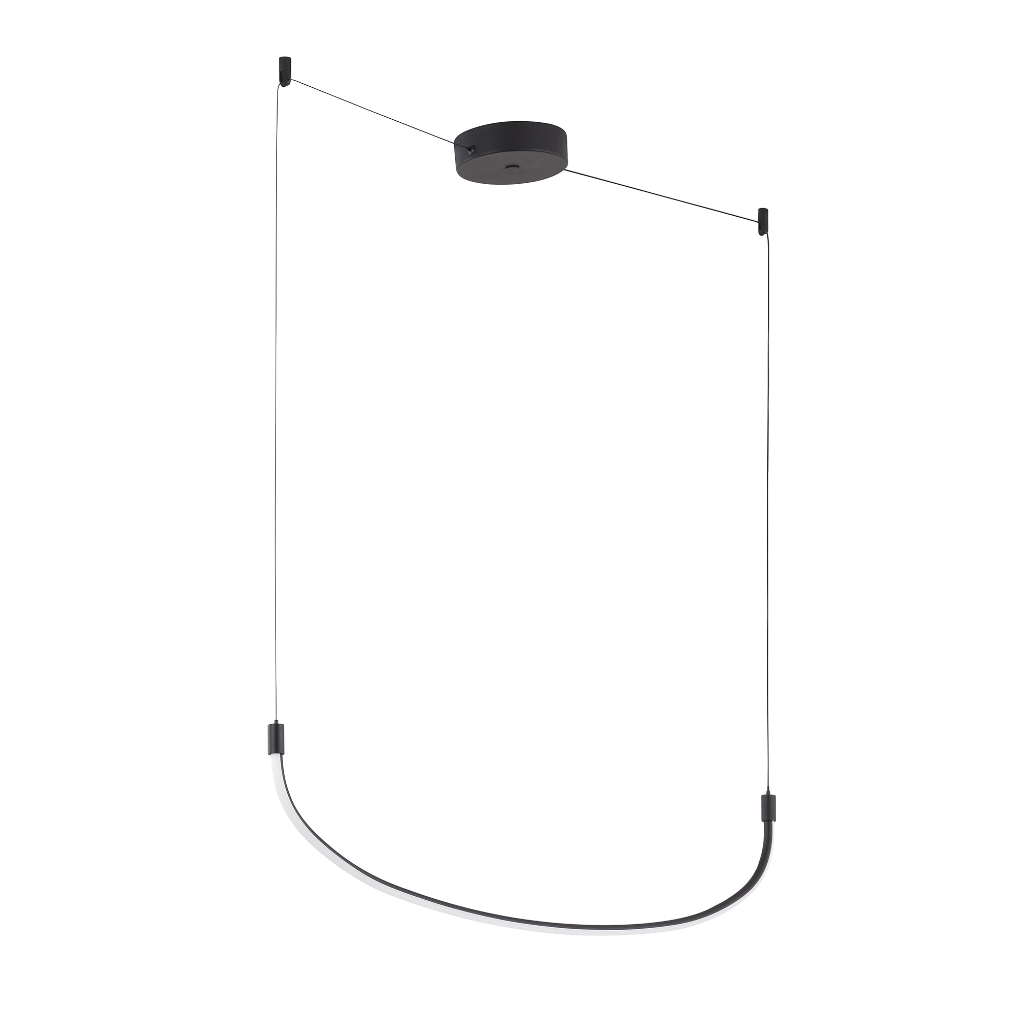 Talis 48-in Black LED Linear Pendant