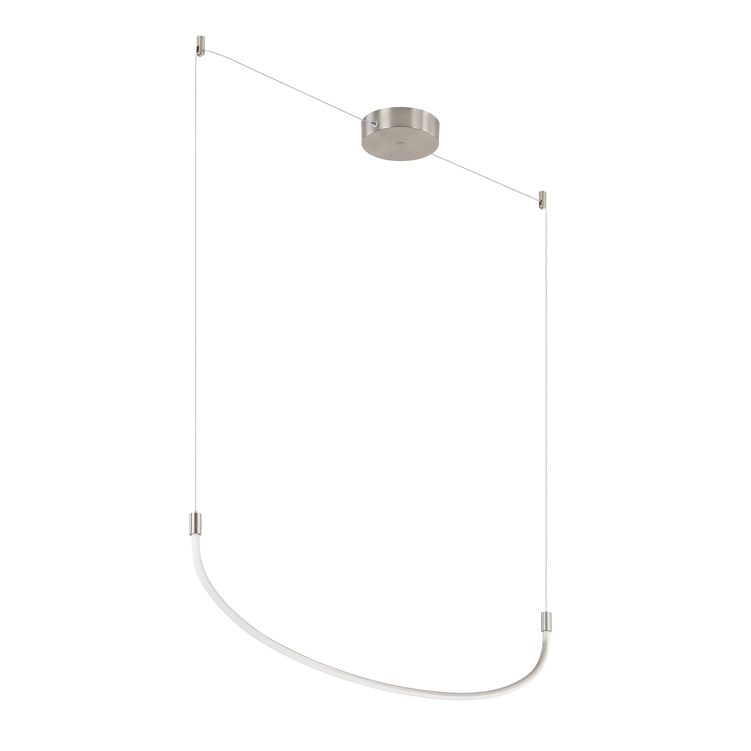 Talis 48-in Brushed Nickel LED Linear Pendant