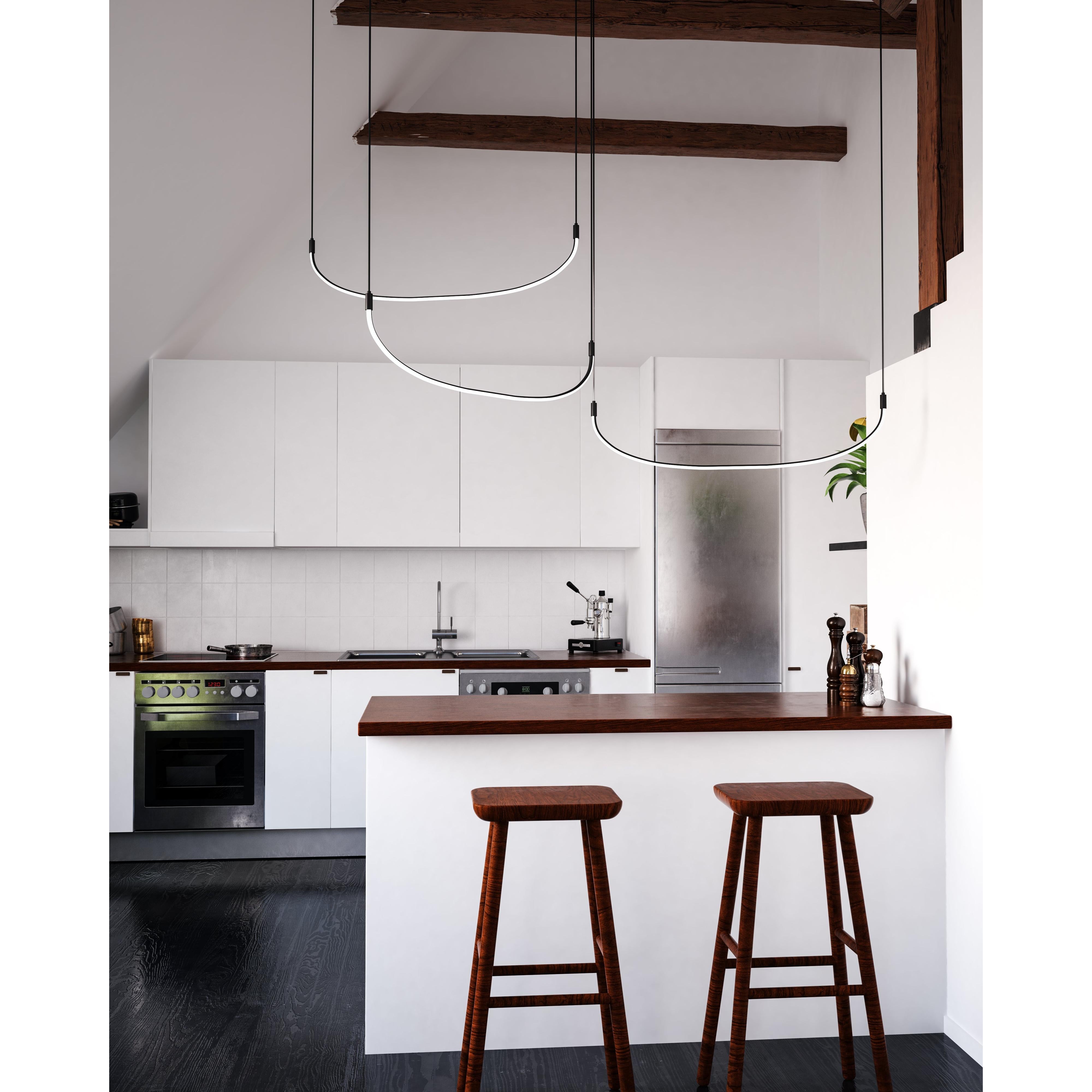 Talis 70-in Black LED Multi Pendant