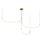 Talis 90-in Brushed Gold LED Multi Pendant