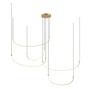 Talis 90-in Brushed Gold LED Multi Pendant