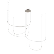 Talis 90-in Brushed Nickel LED Multi Pendant