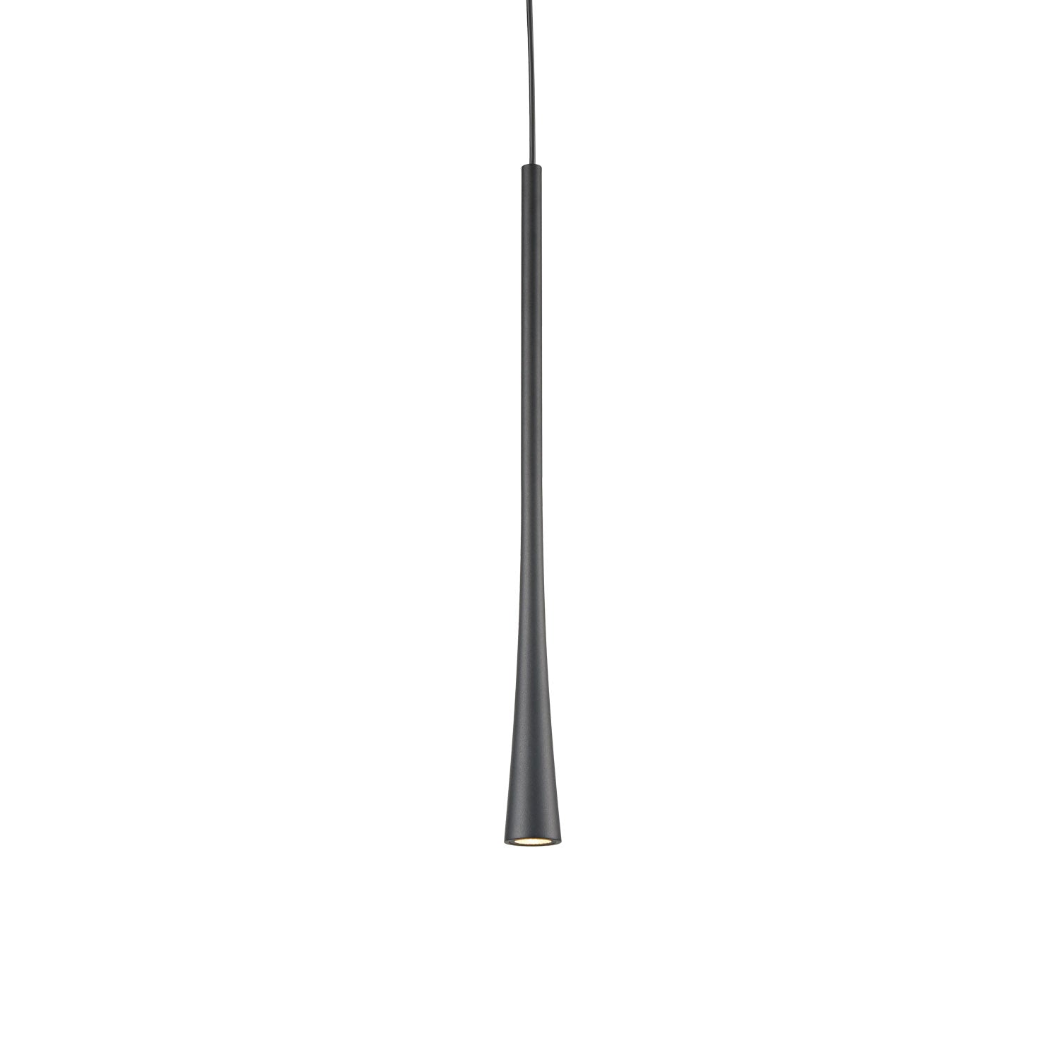 Taper 16-in Black LED Pendant