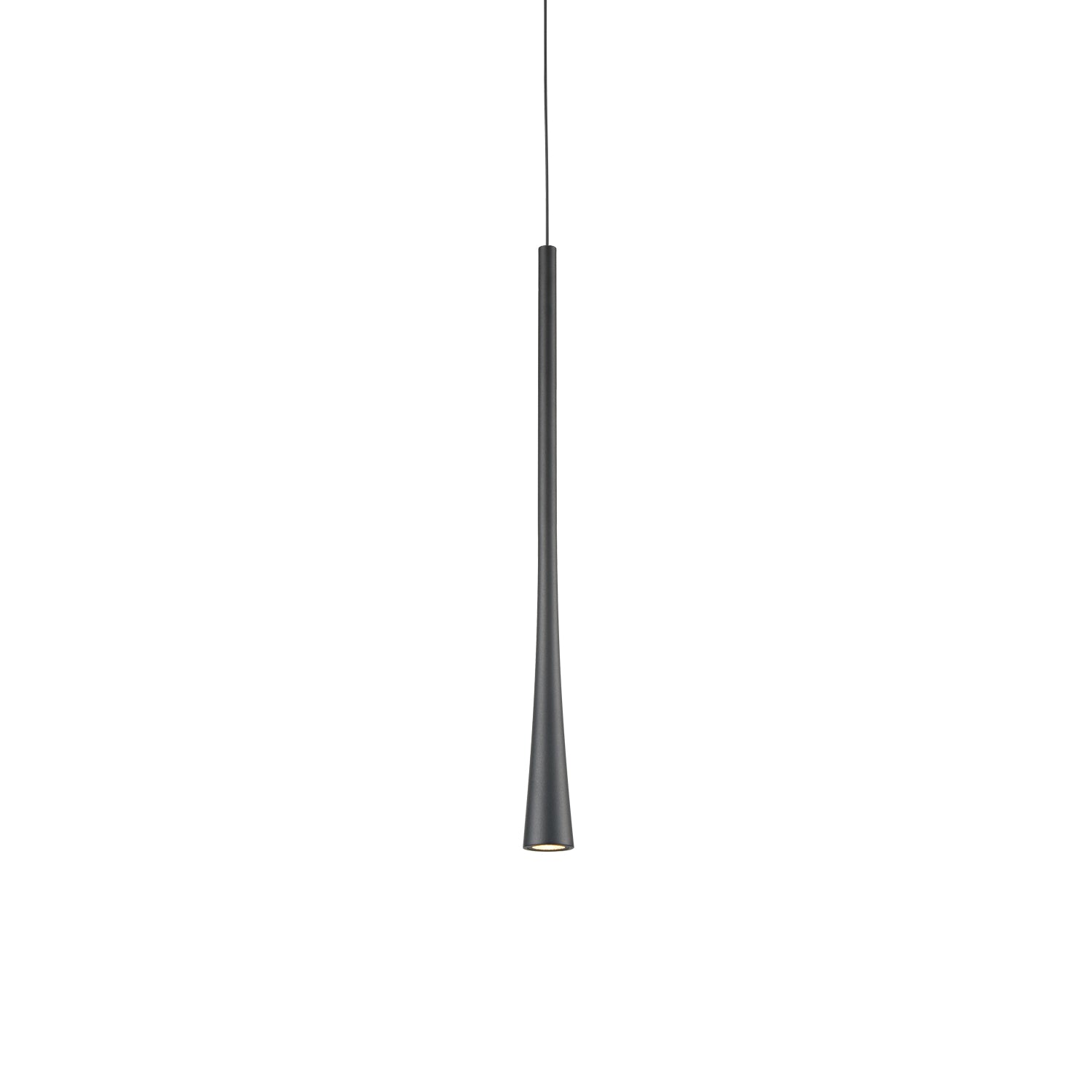 Taper 16-in Black LED Pendant