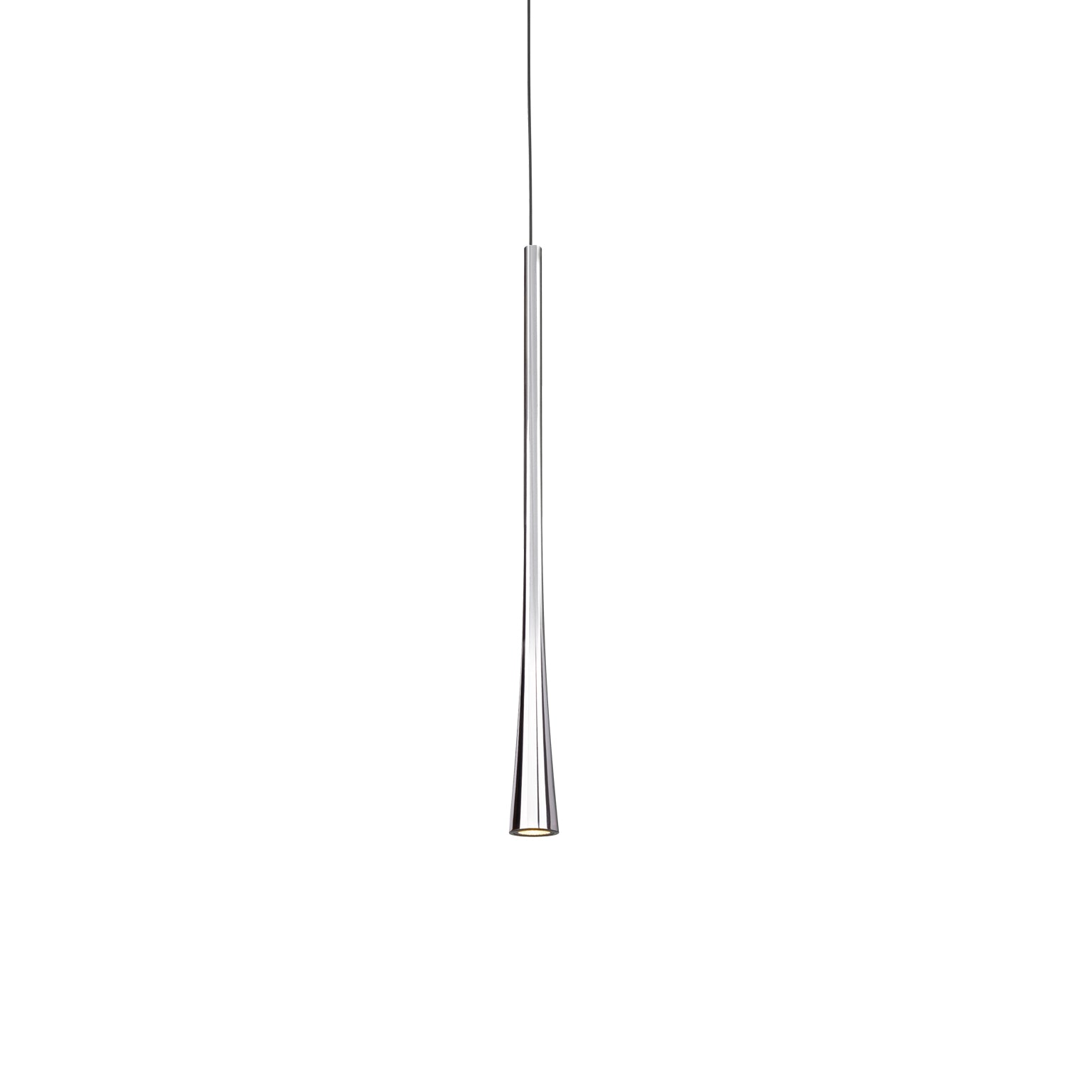 Taper 16-in Chrome LED Pendant
