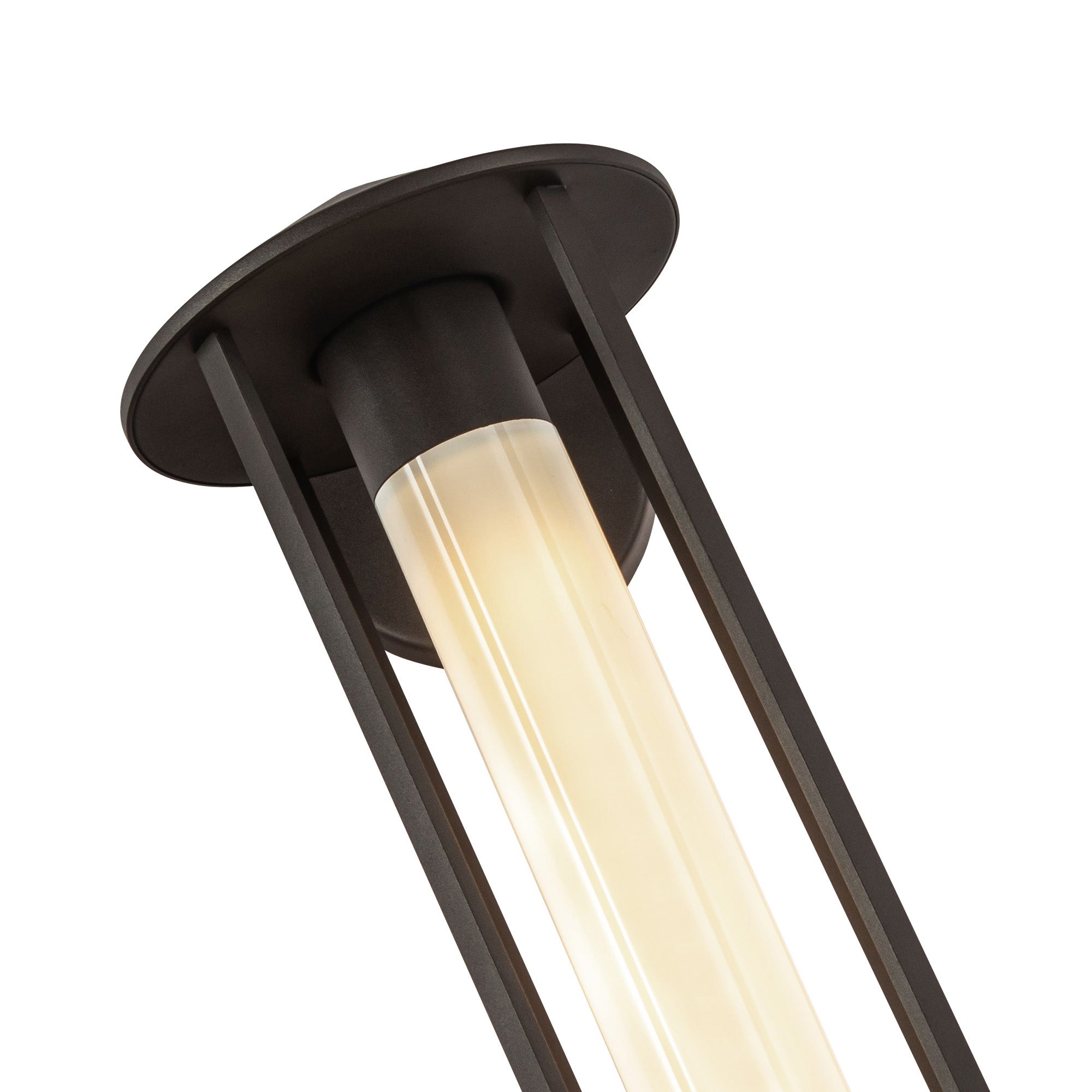 Tenko 18-in Bronze/Glossy Opal Glass 1 Light Exterior Wall