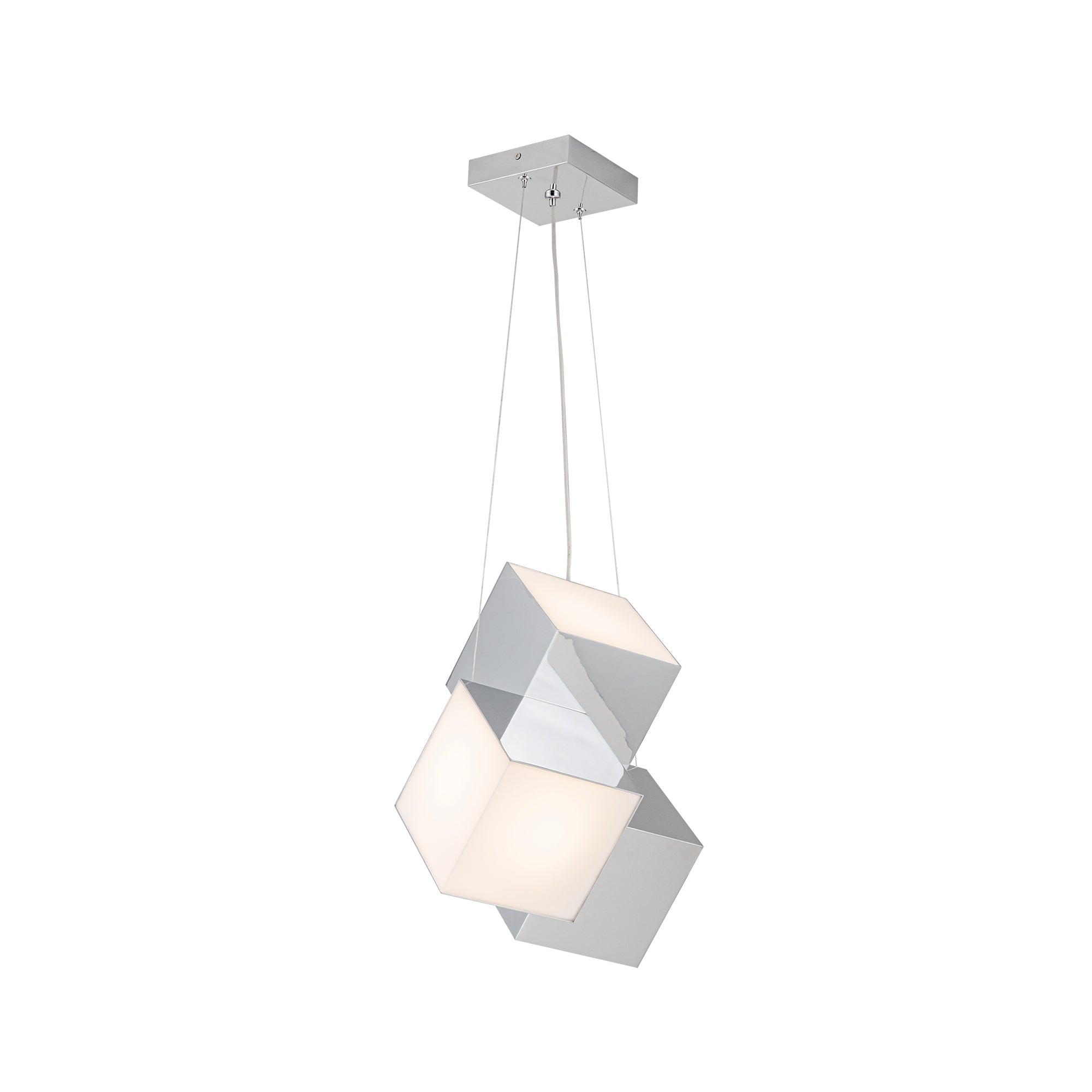 Tetra 11-in Chrome LED Pendant