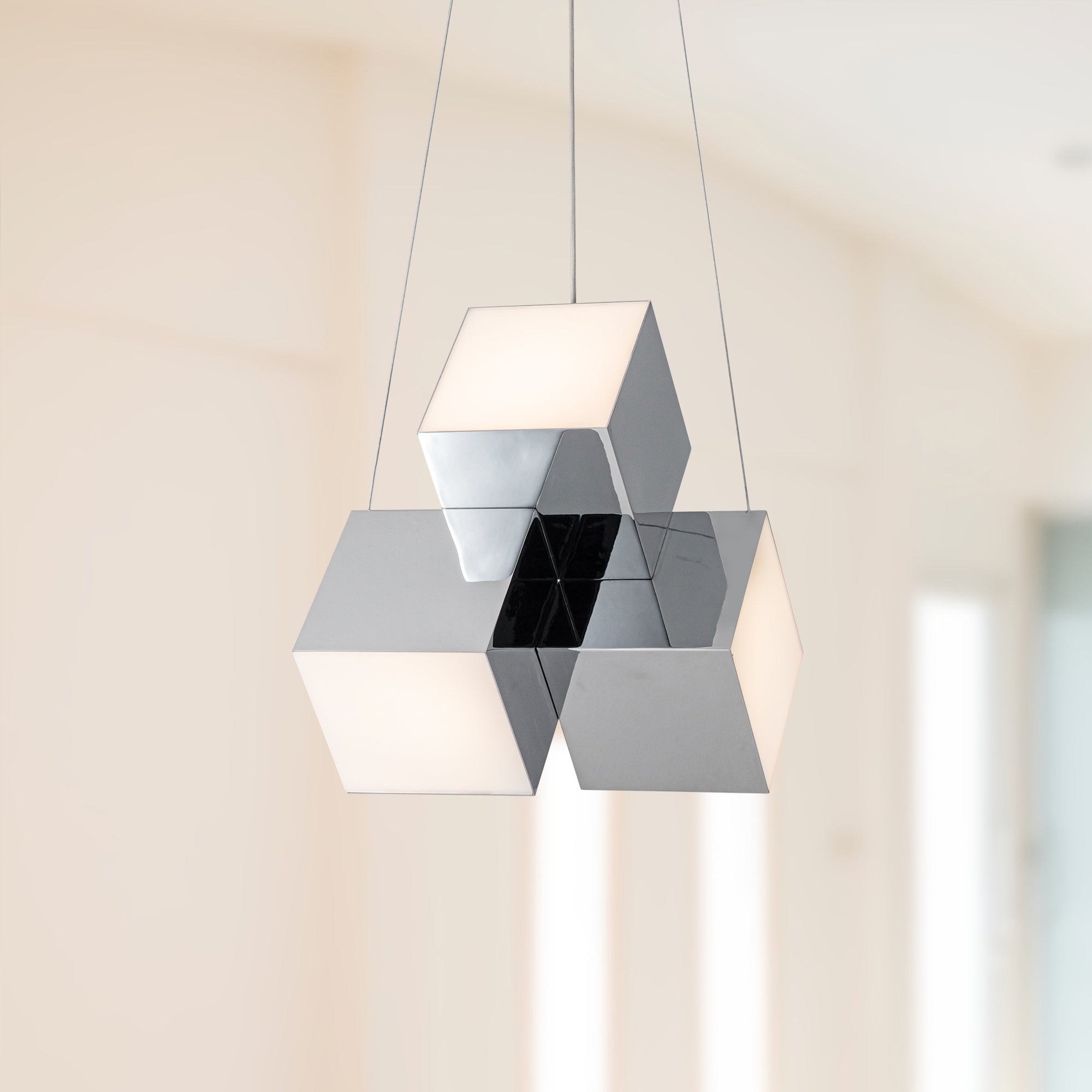 Tetra 11-in Chrome LED Pendant