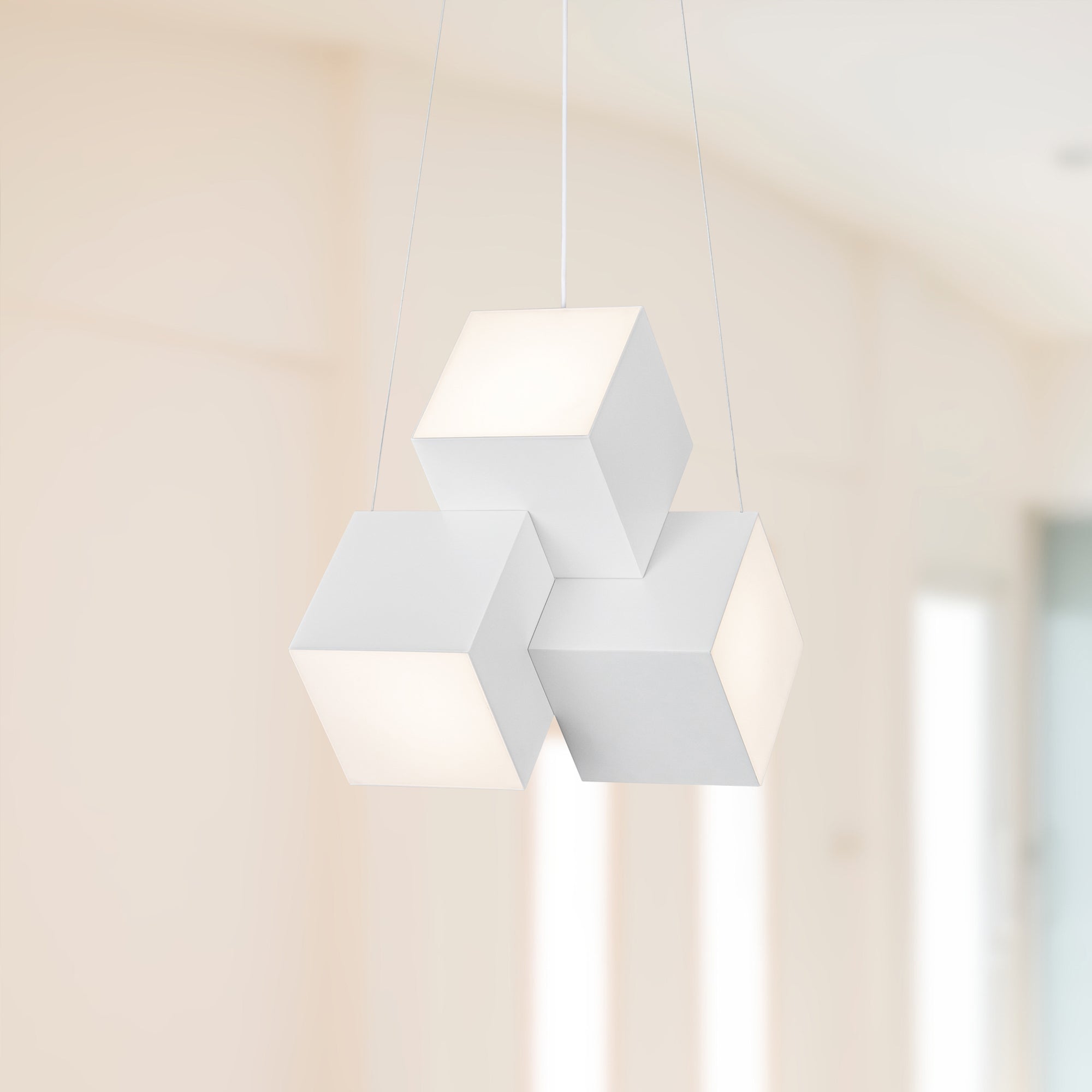 Tetra 16-in White LED Pendant