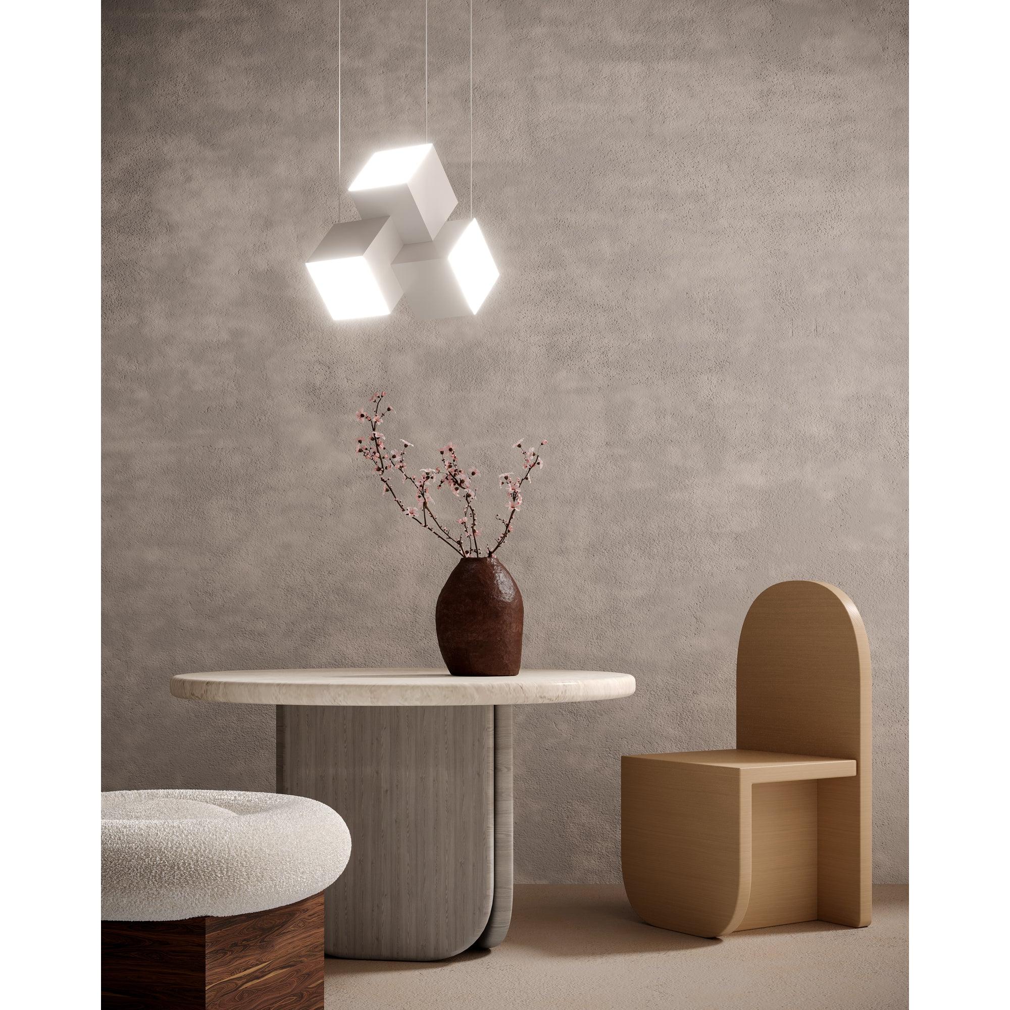 Tetra 16-in White LED Pendant