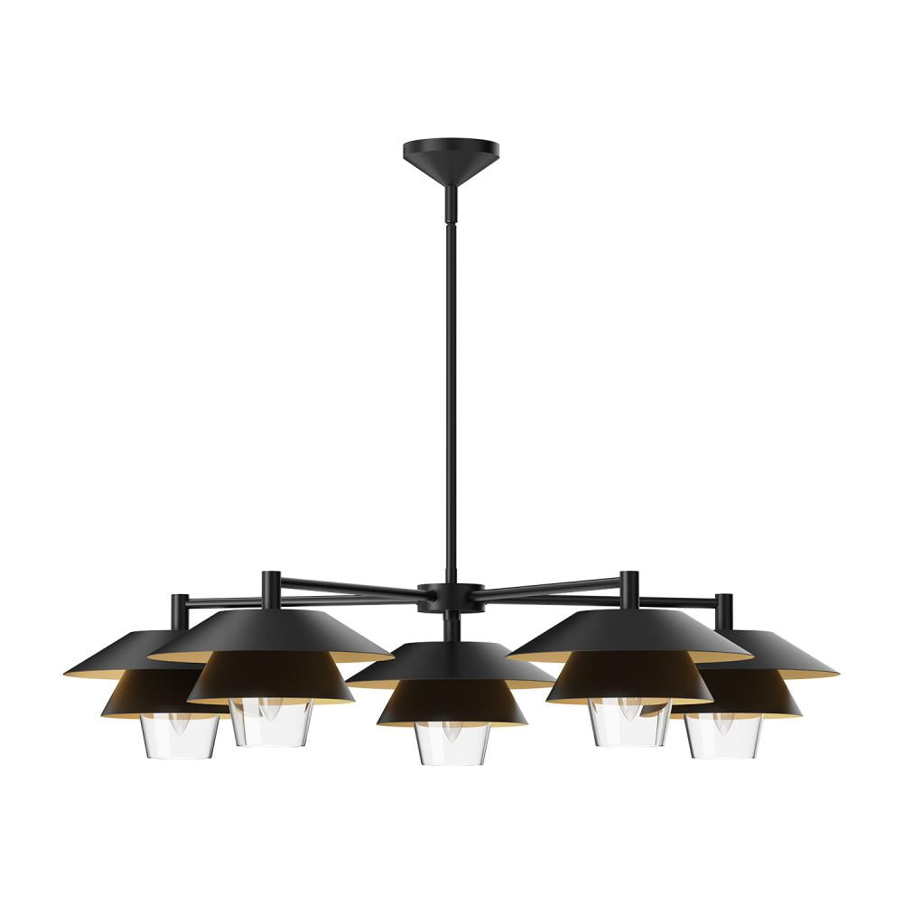 Alora Lighting TETSU CH475138MBCL Chandelier - Matte Black