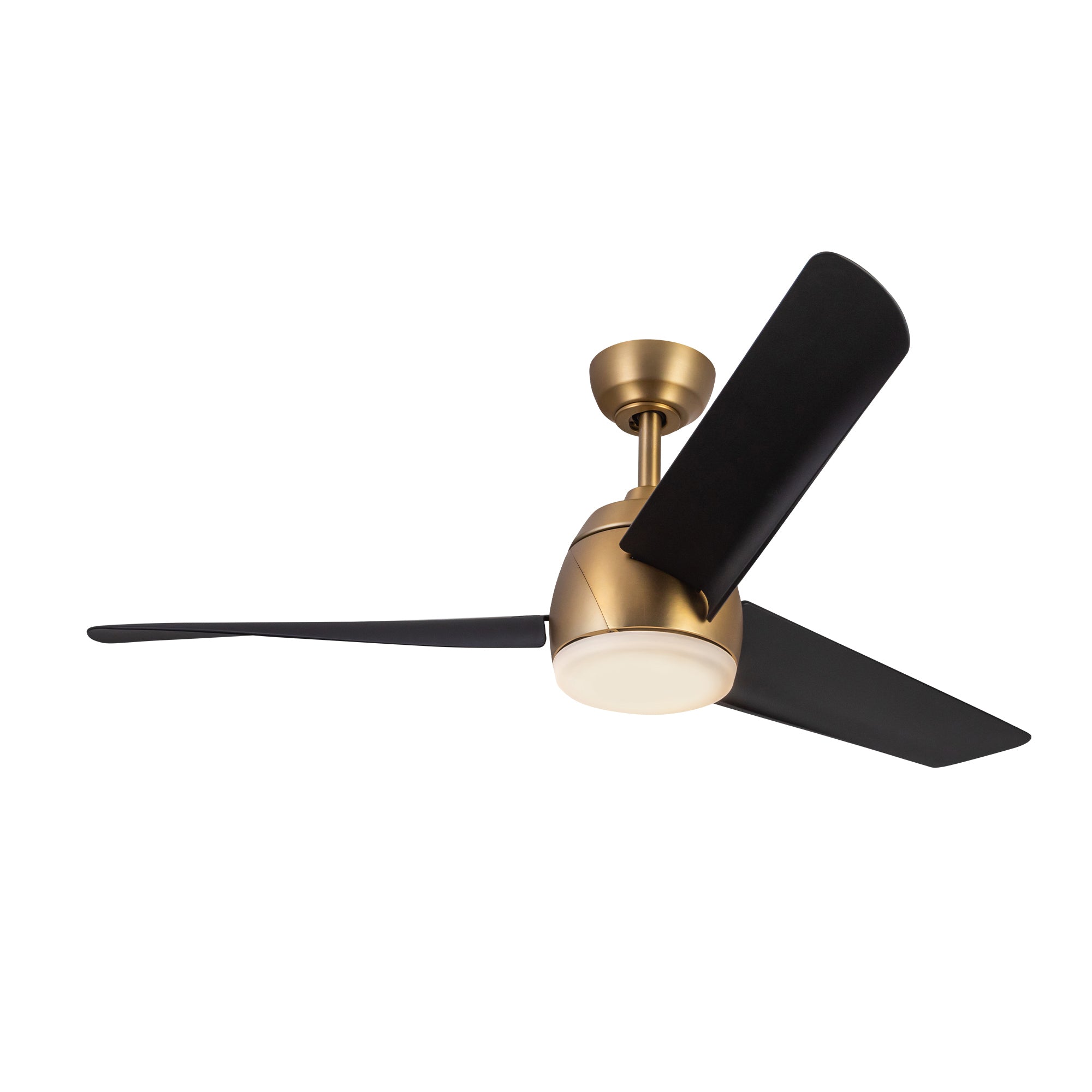 Thalia 54-in Brushed Gold/Matte Black LED Ceiling Fan