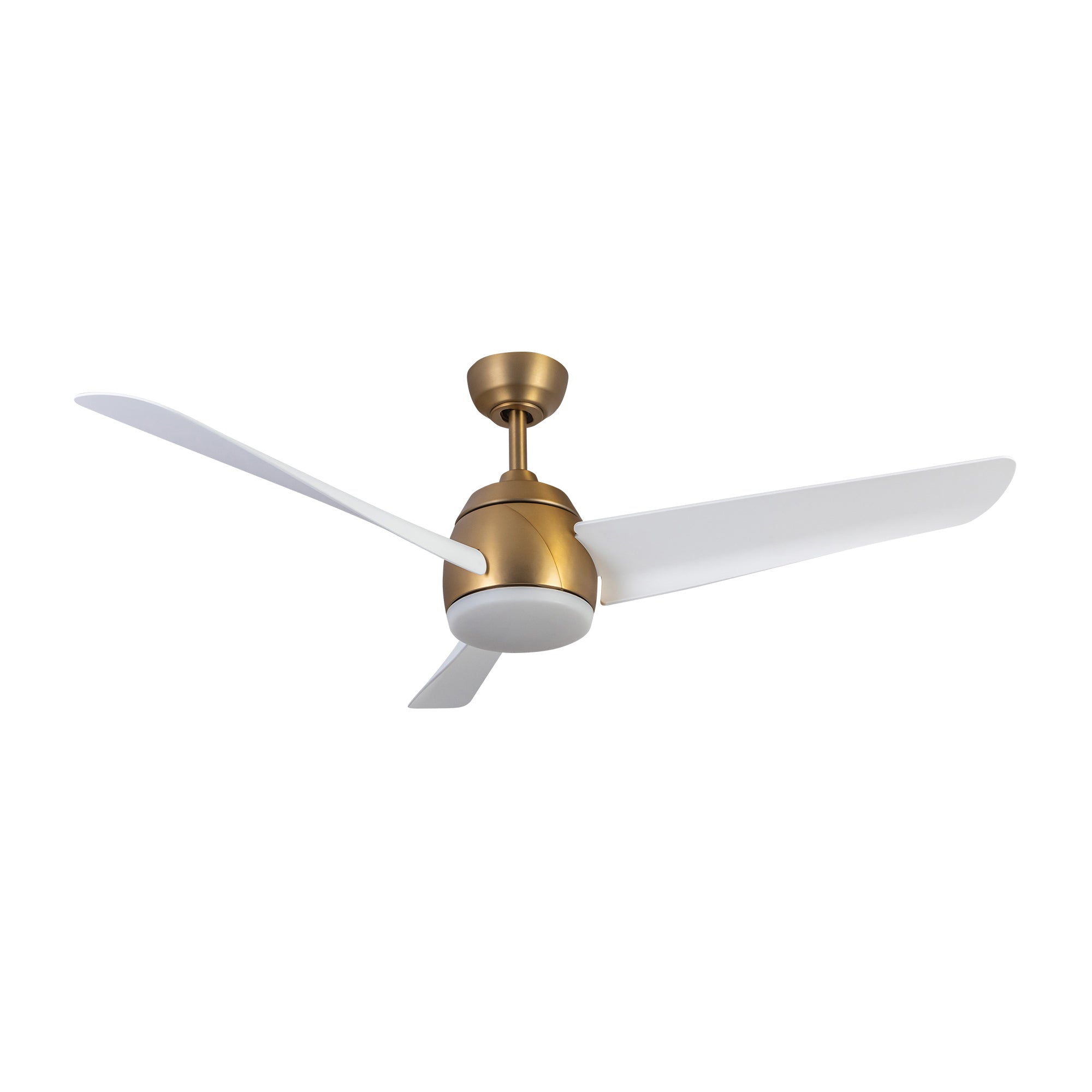 Thalia 54-in Brushed Gold/Matte White LED Ceiling Fan