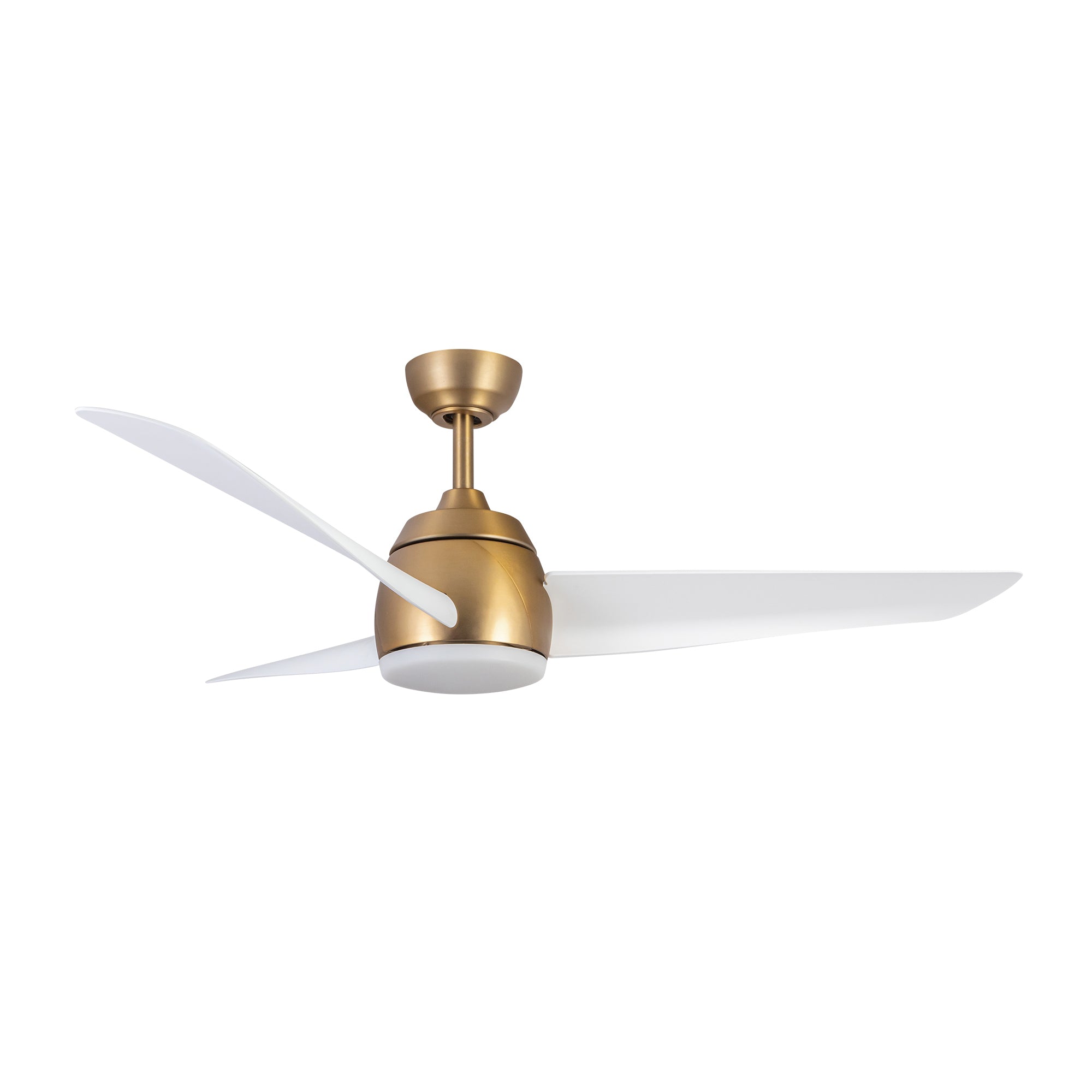 Thalia 54-in Brushed Gold/Matte White LED Ceiling Fan