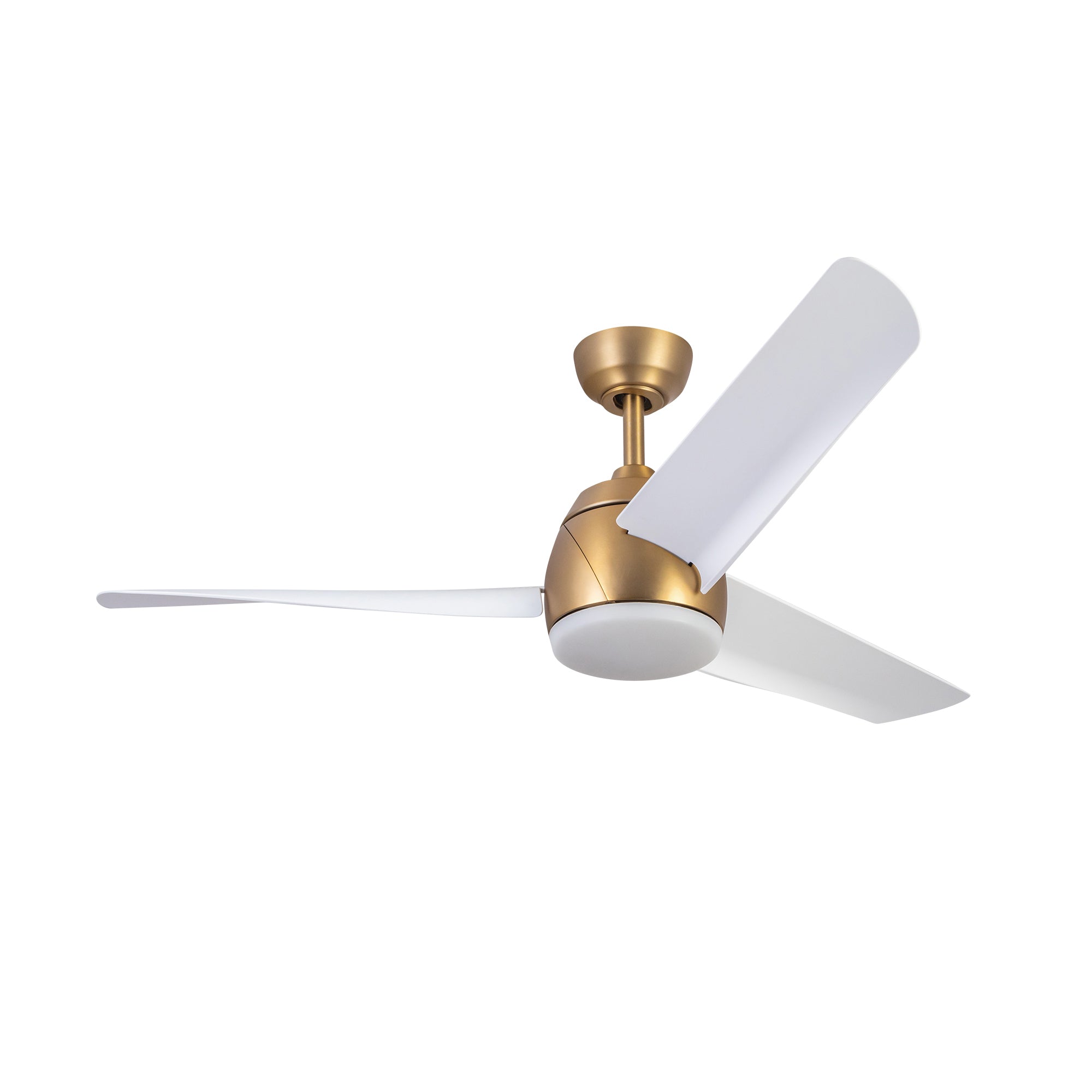 Thalia 54-in Brushed Gold/Matte White LED Ceiling Fan