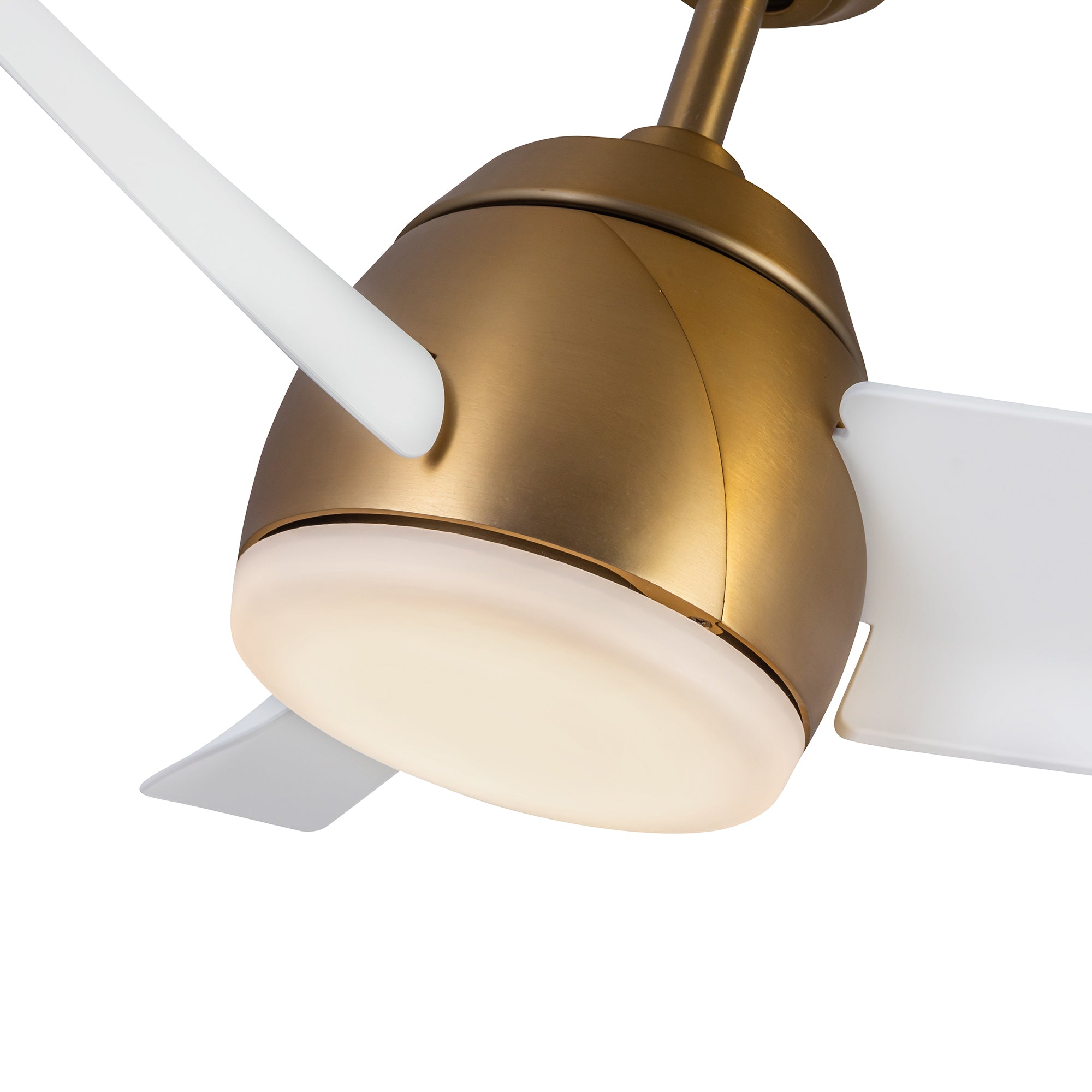 Thalia 54-in Brushed Gold/Matte White LED Ceiling Fan