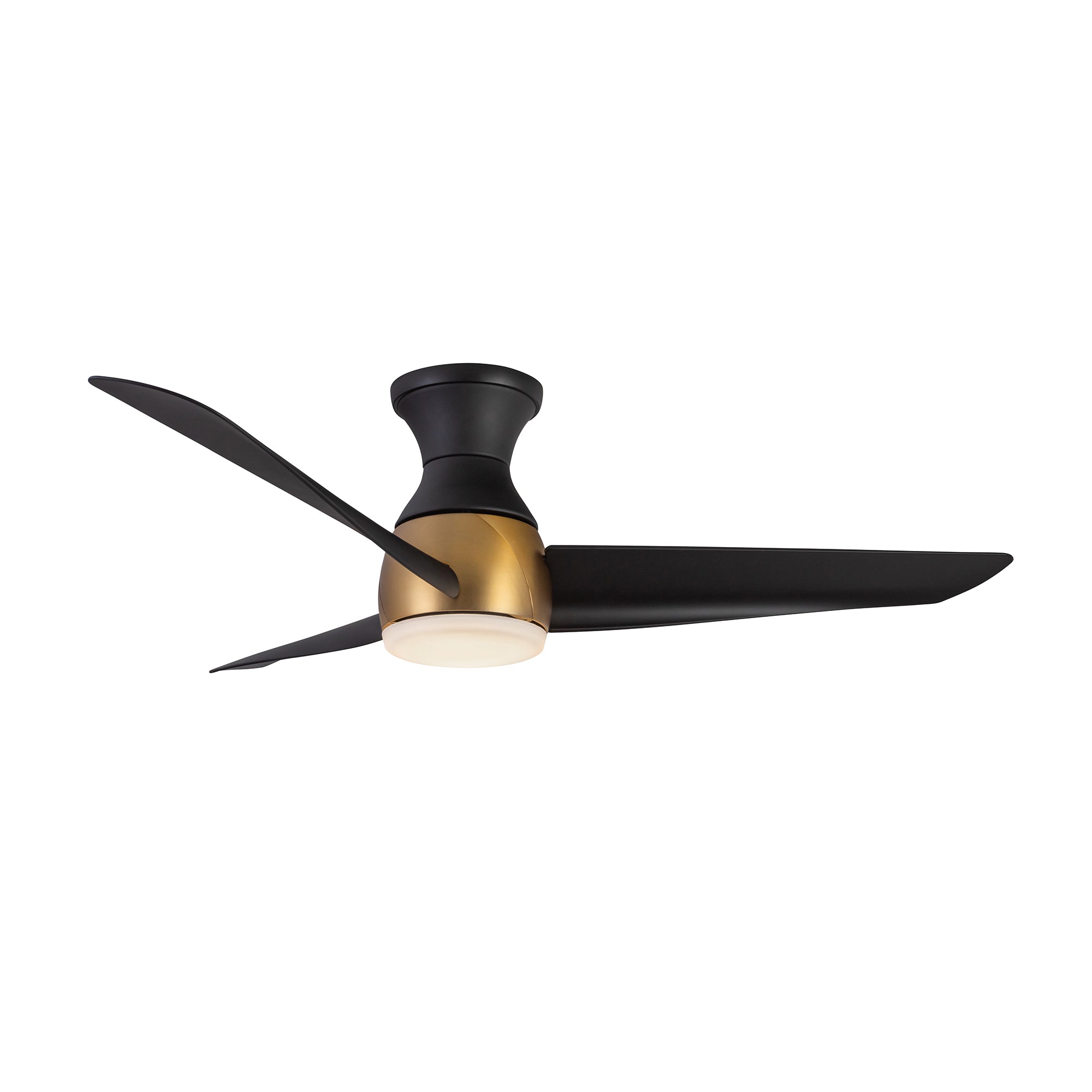 Thalia 54-in Brushed Gold/Matte Black LED Hugger Fan