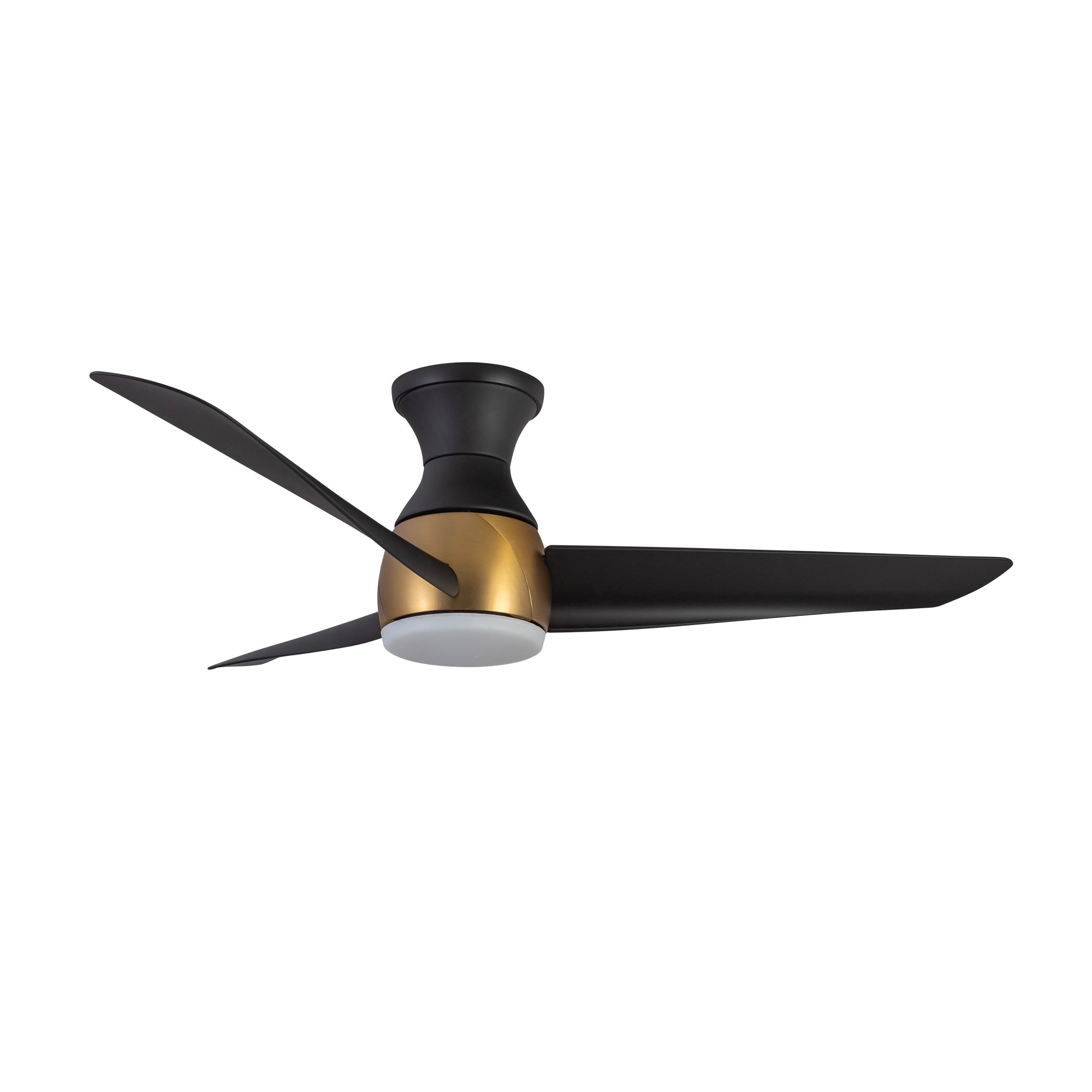 Thalia 54-in Brushed Gold/Matte Black LED Hugger Fan