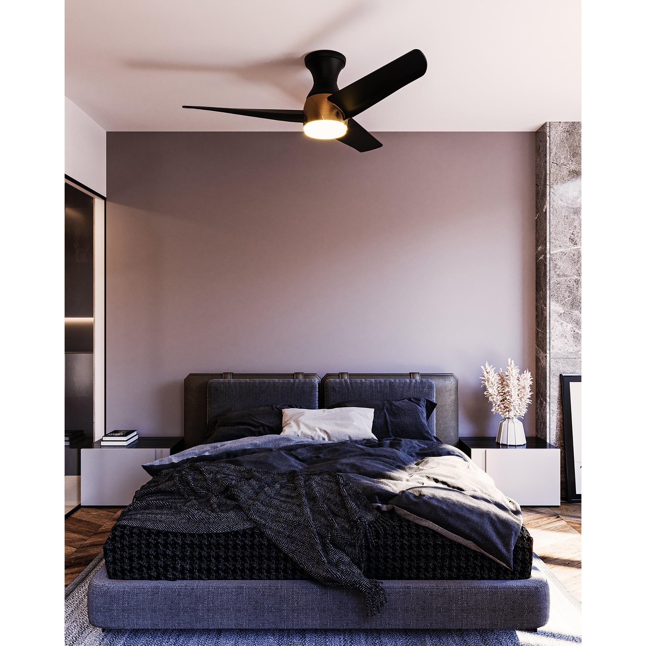 Thalia 54-in Brushed Gold/Matte Black LED Hugger Fan