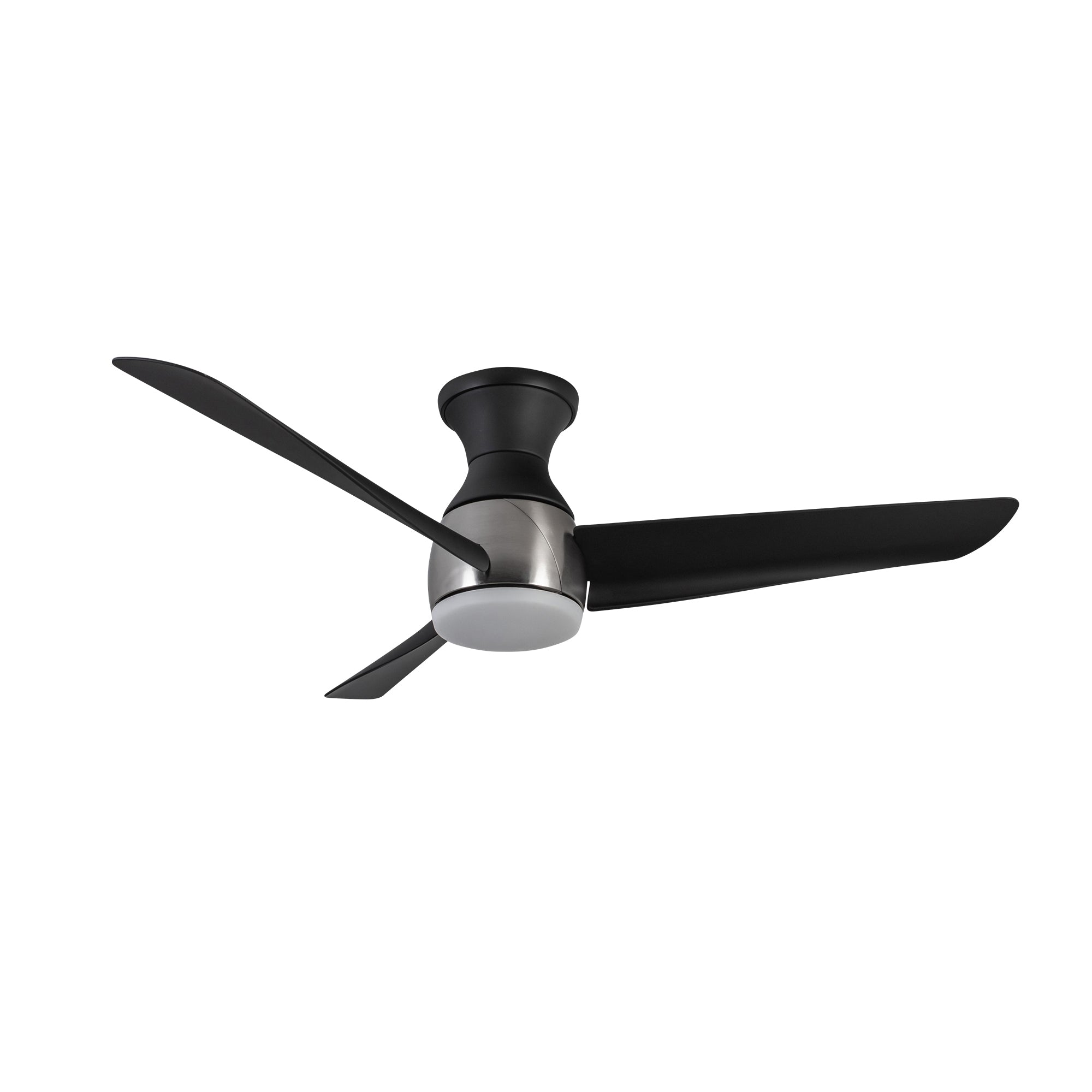 Thalia 54-in Brushed Nickel/Matte Black LED Hugger Fan