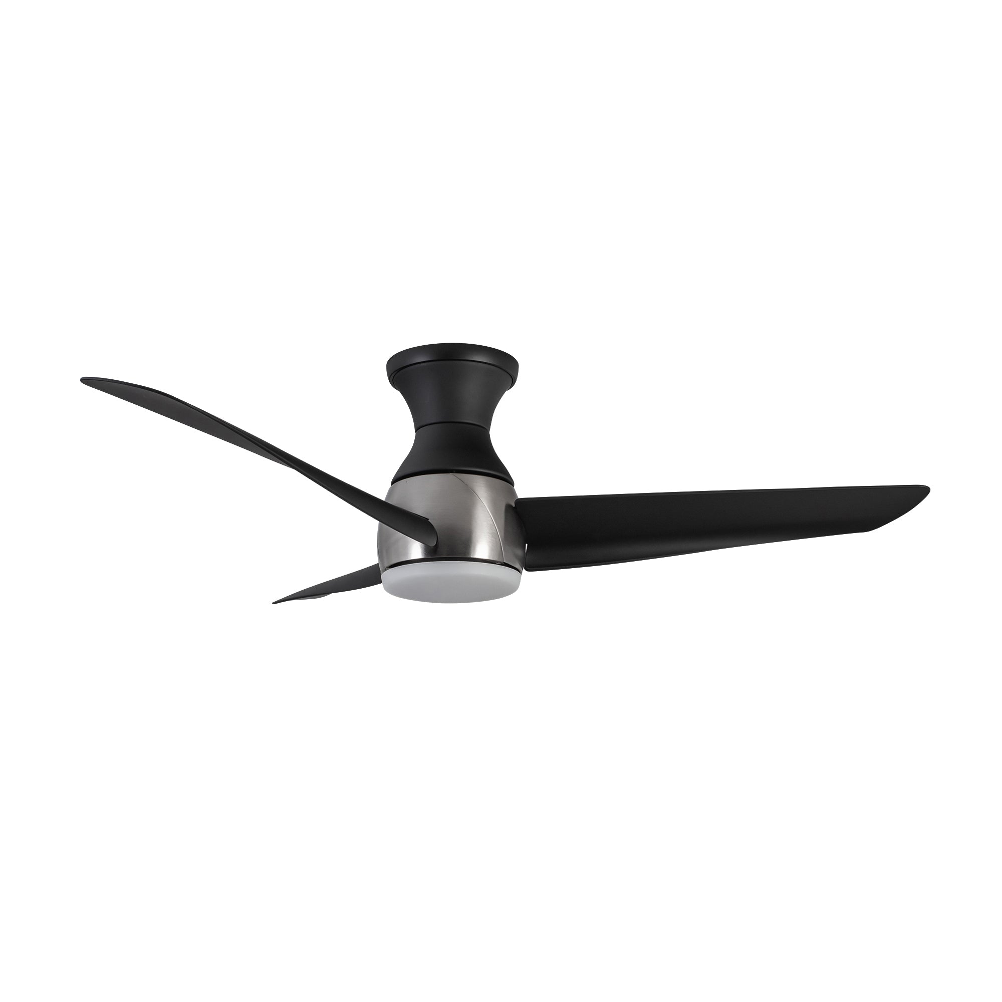 Thalia 54-in Brushed Nickel/Matte Black LED Hugger Fan
