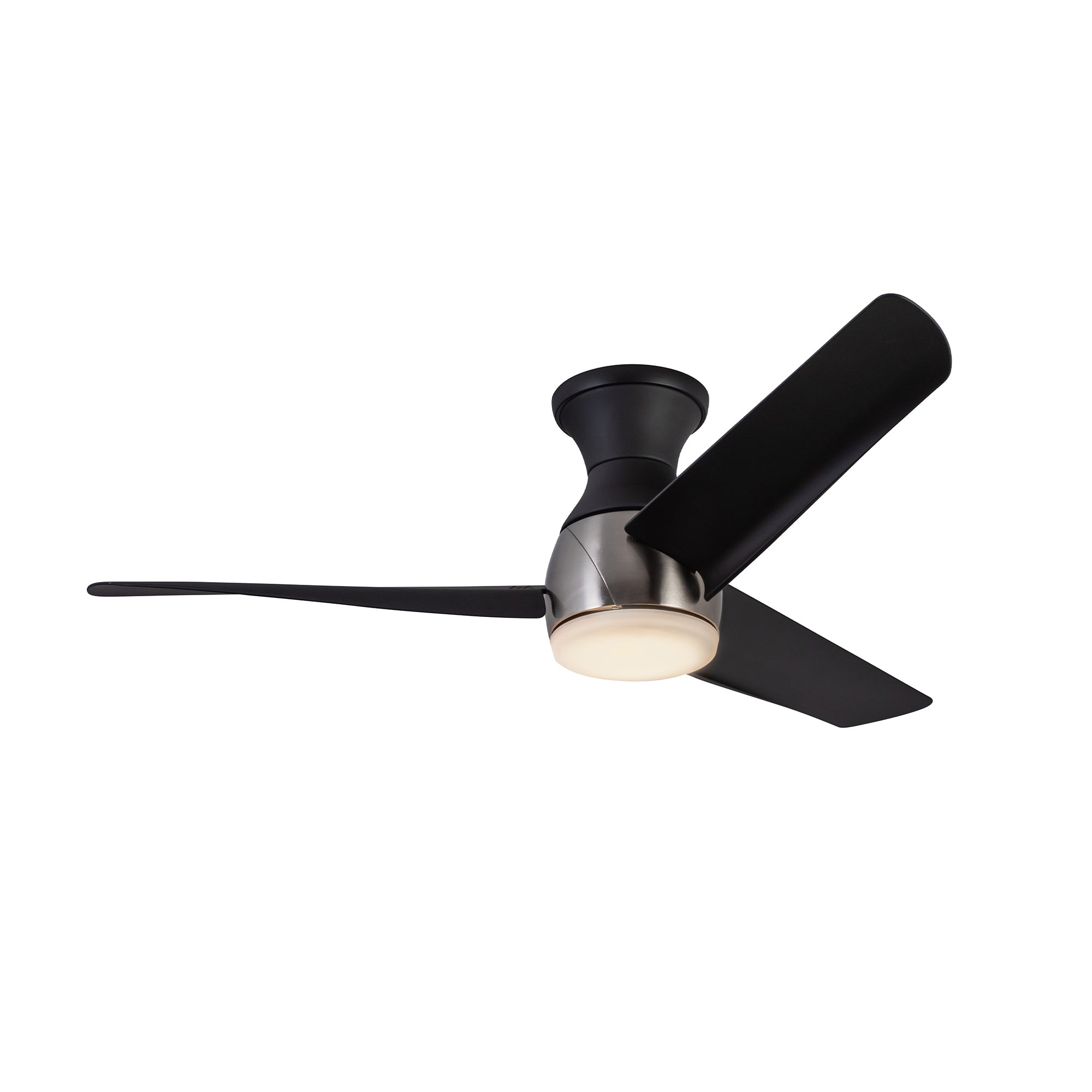 Thalia 54-in Brushed Nickel/Matte Black LED Hugger Fan
