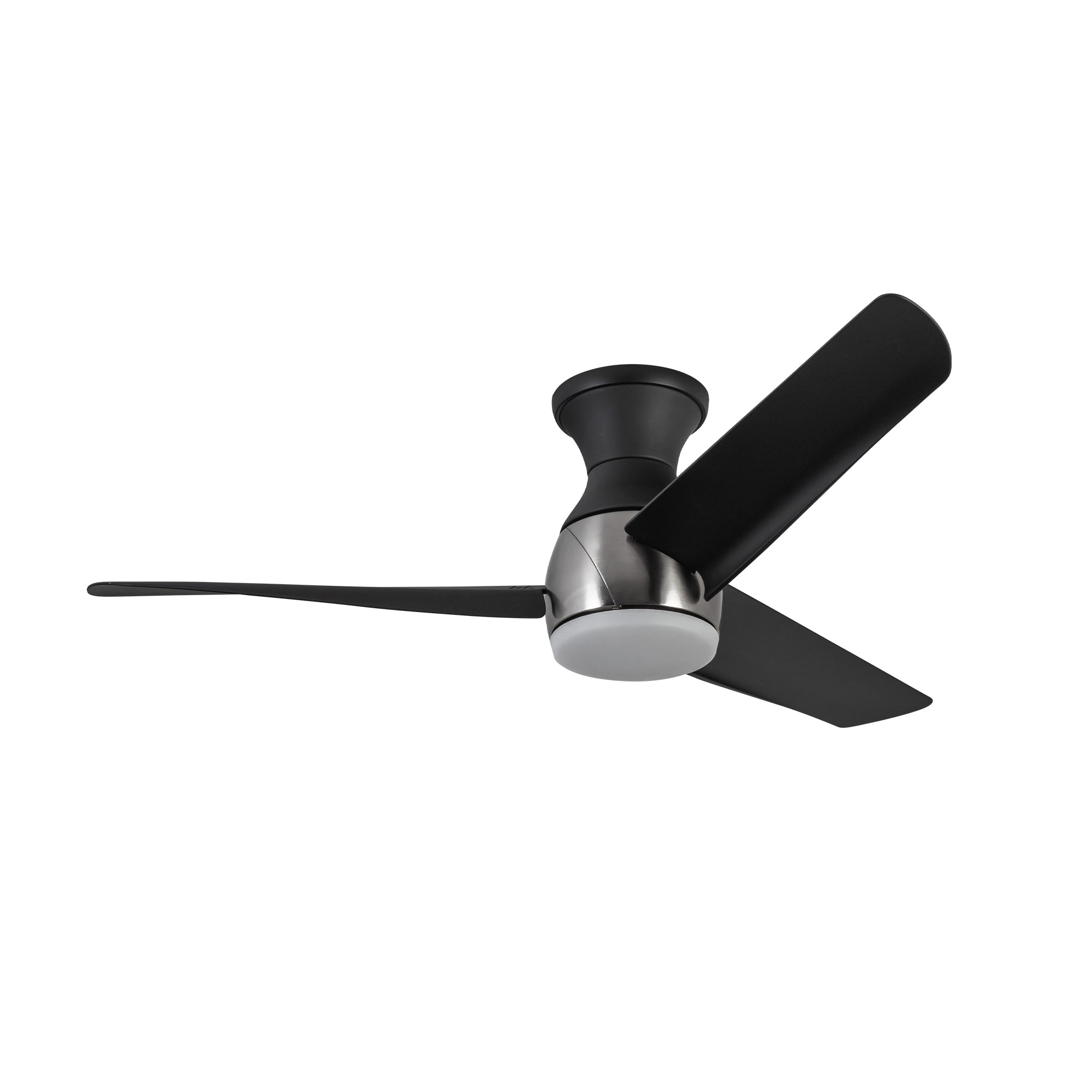 Thalia 54-in Brushed Nickel/Matte Black LED Hugger Fan