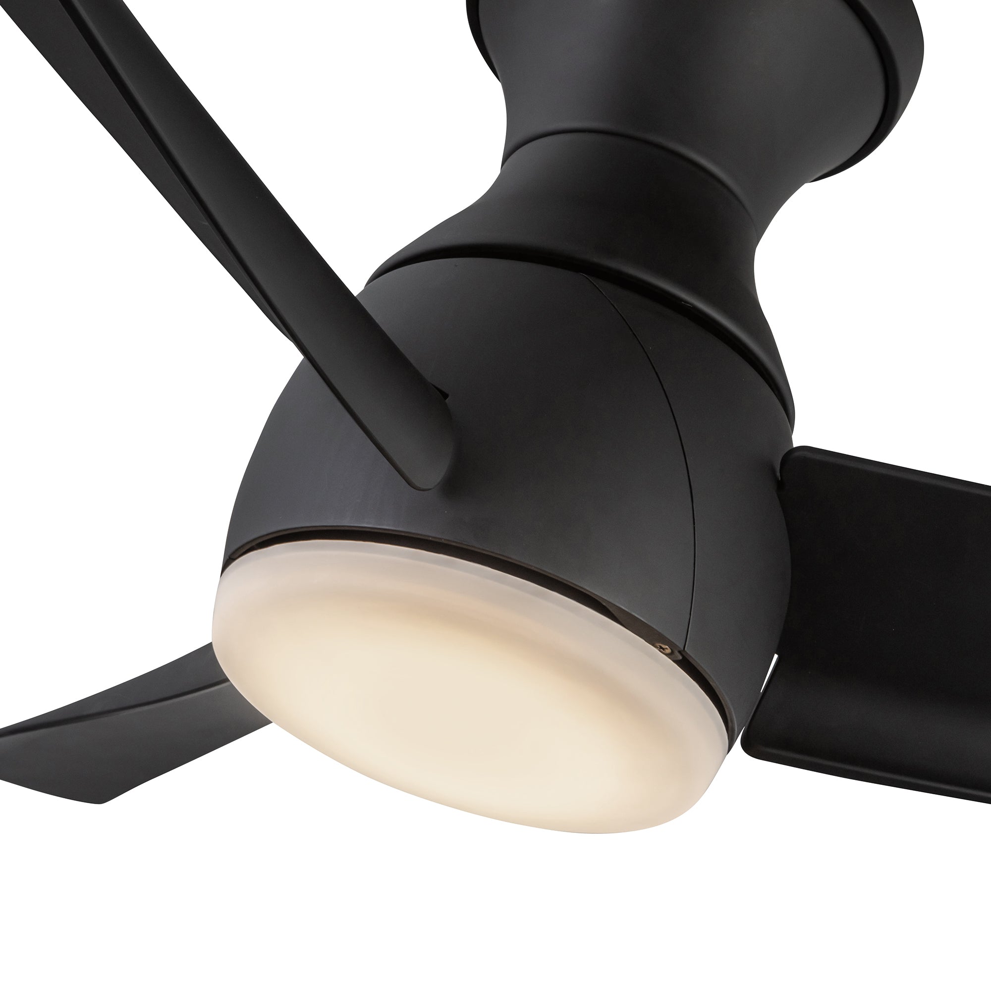 Thalia 54-in Matte Black LED Hugger Fan