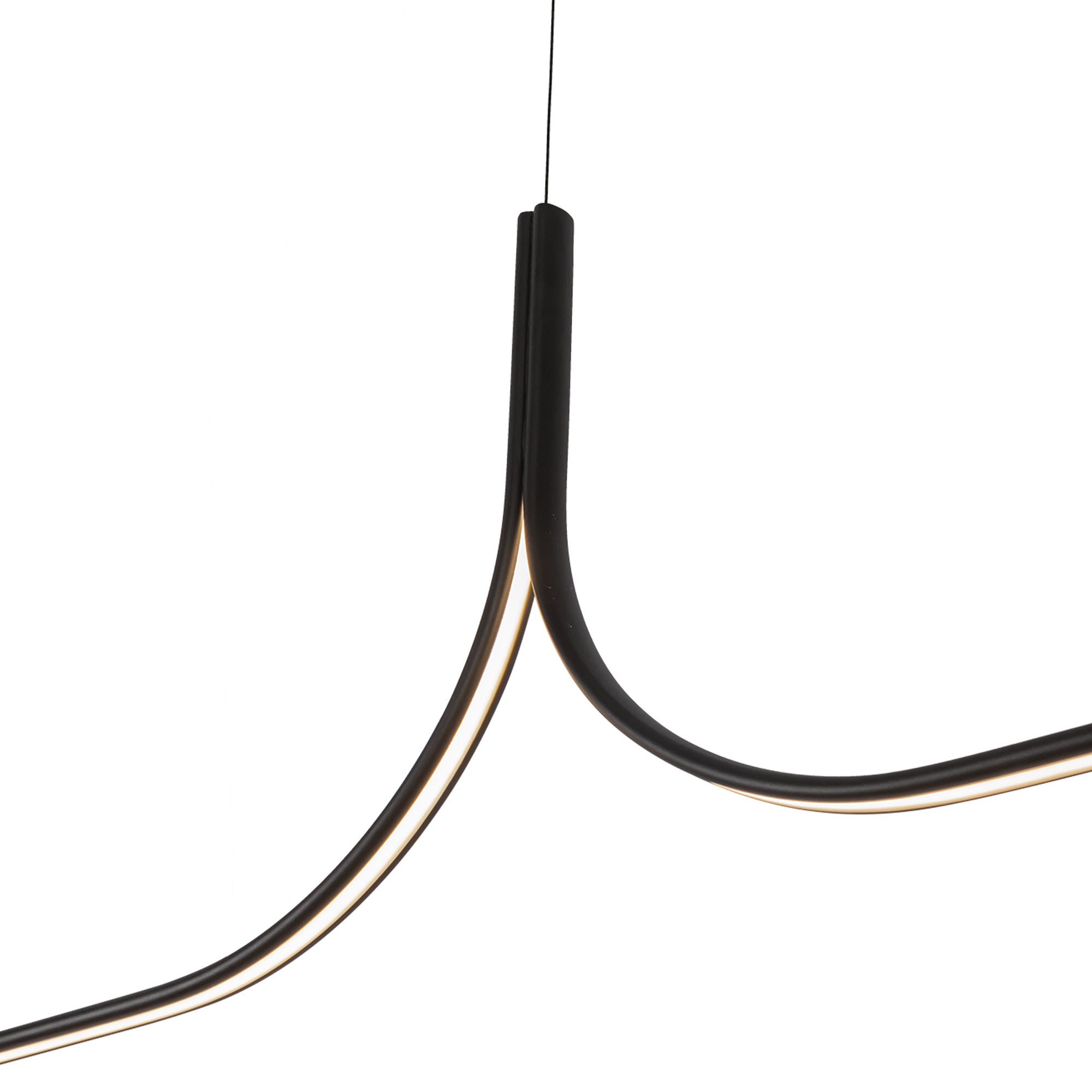 Thread 10-ft Black LED Linear Pendant