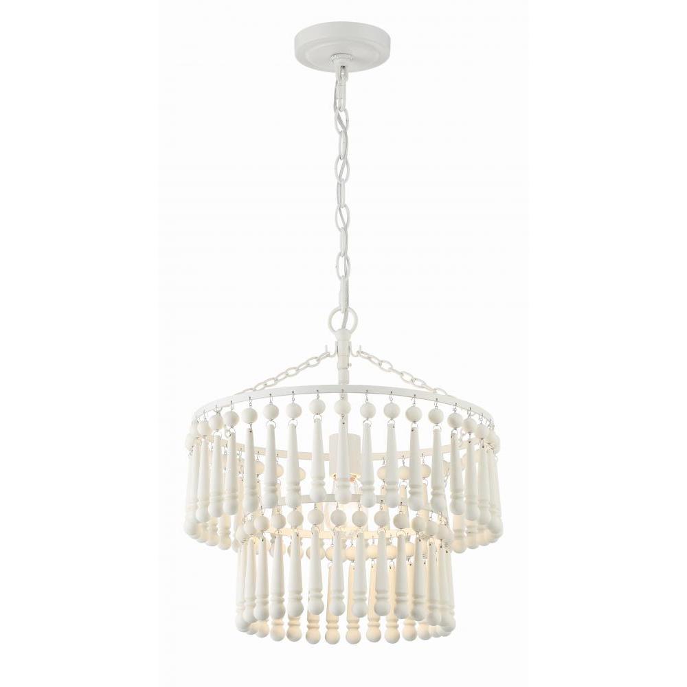 Tiana 1 Light Matte White Pendant