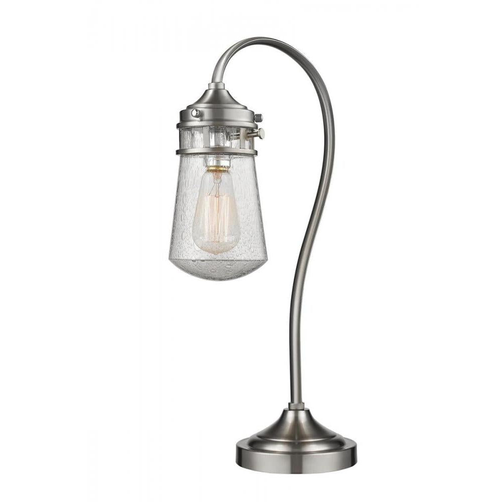 1 Light Table Lamp-Clear Seedy