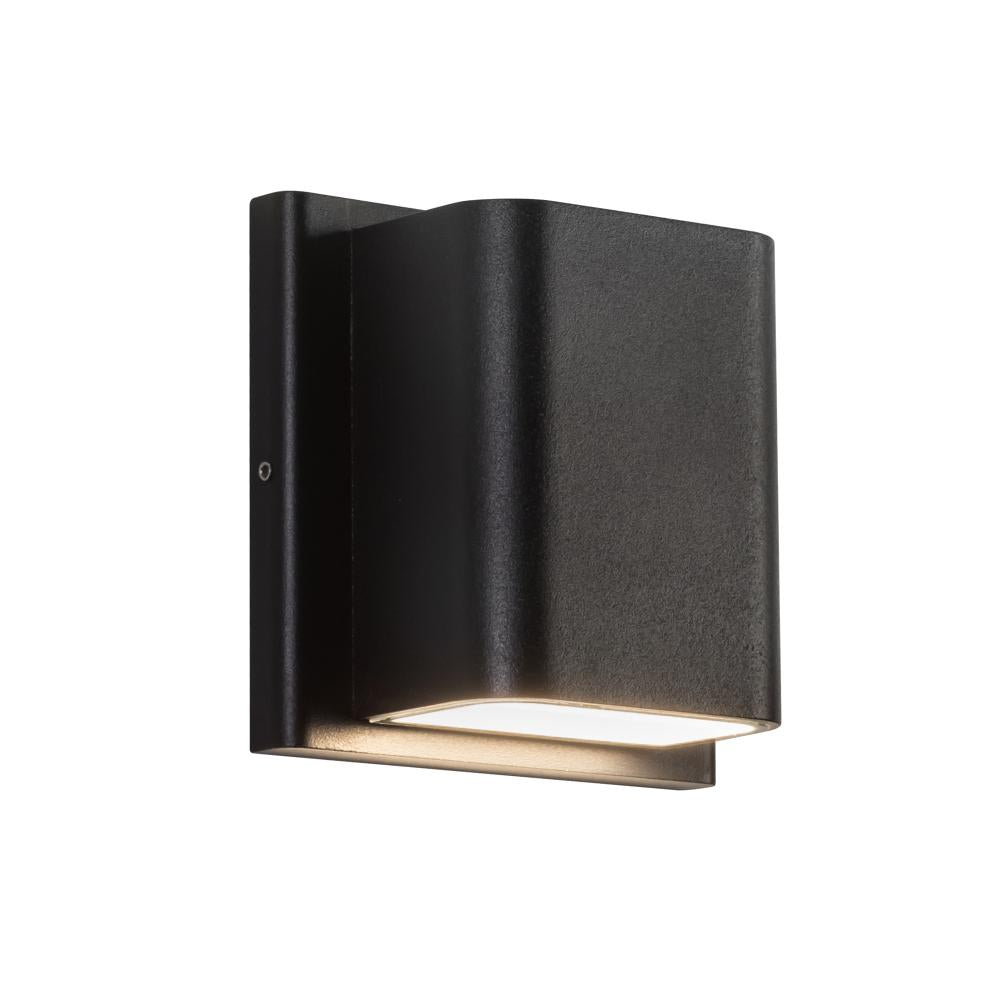 Kuzco Lighting AT48403-BK-UNV-3CCT Wall Light Fixture, UL Damp Rated,