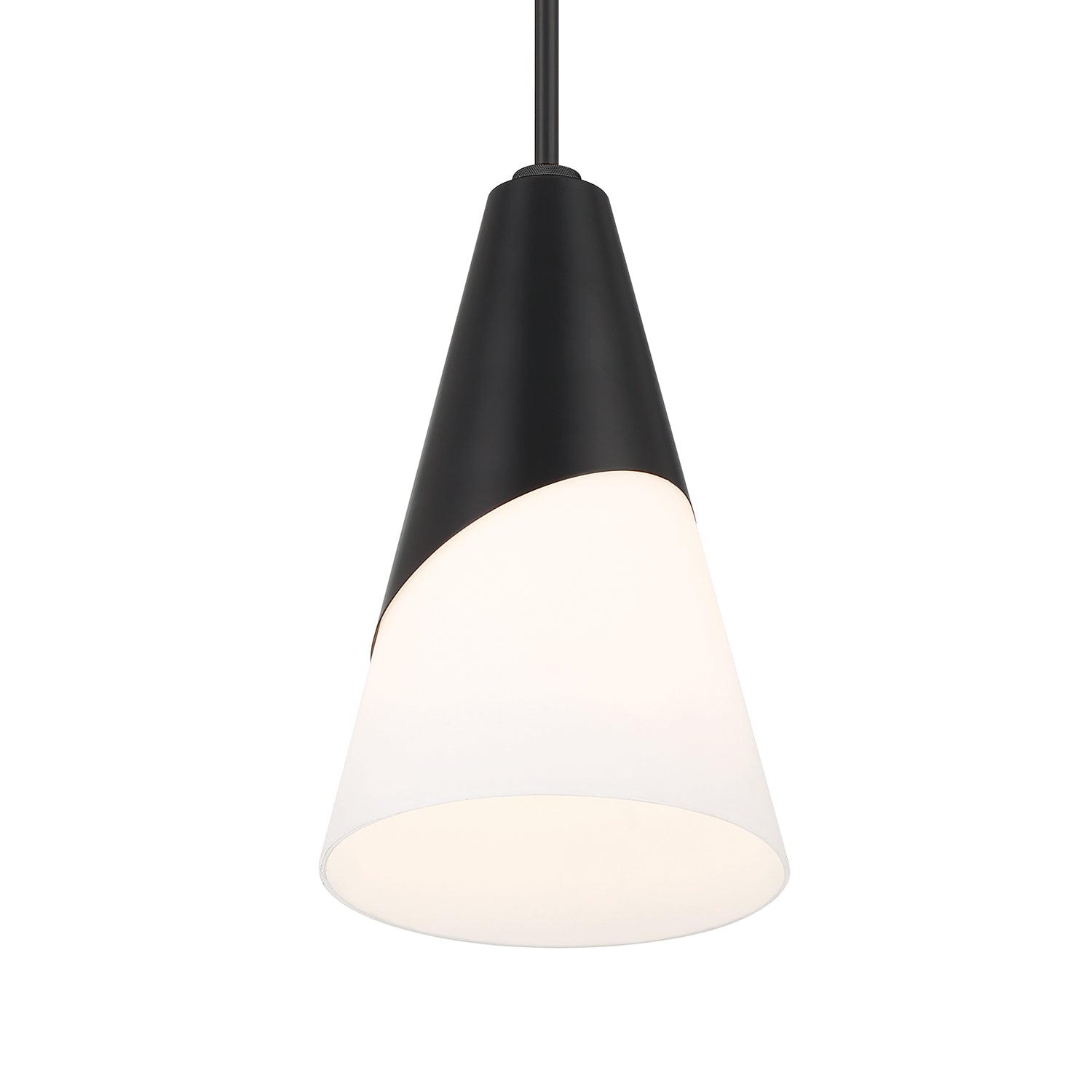 Crystorama Tori TOR-901-MK – 9 Inch – 1 Light – Pendant Light – Matte Black – Damp Rated